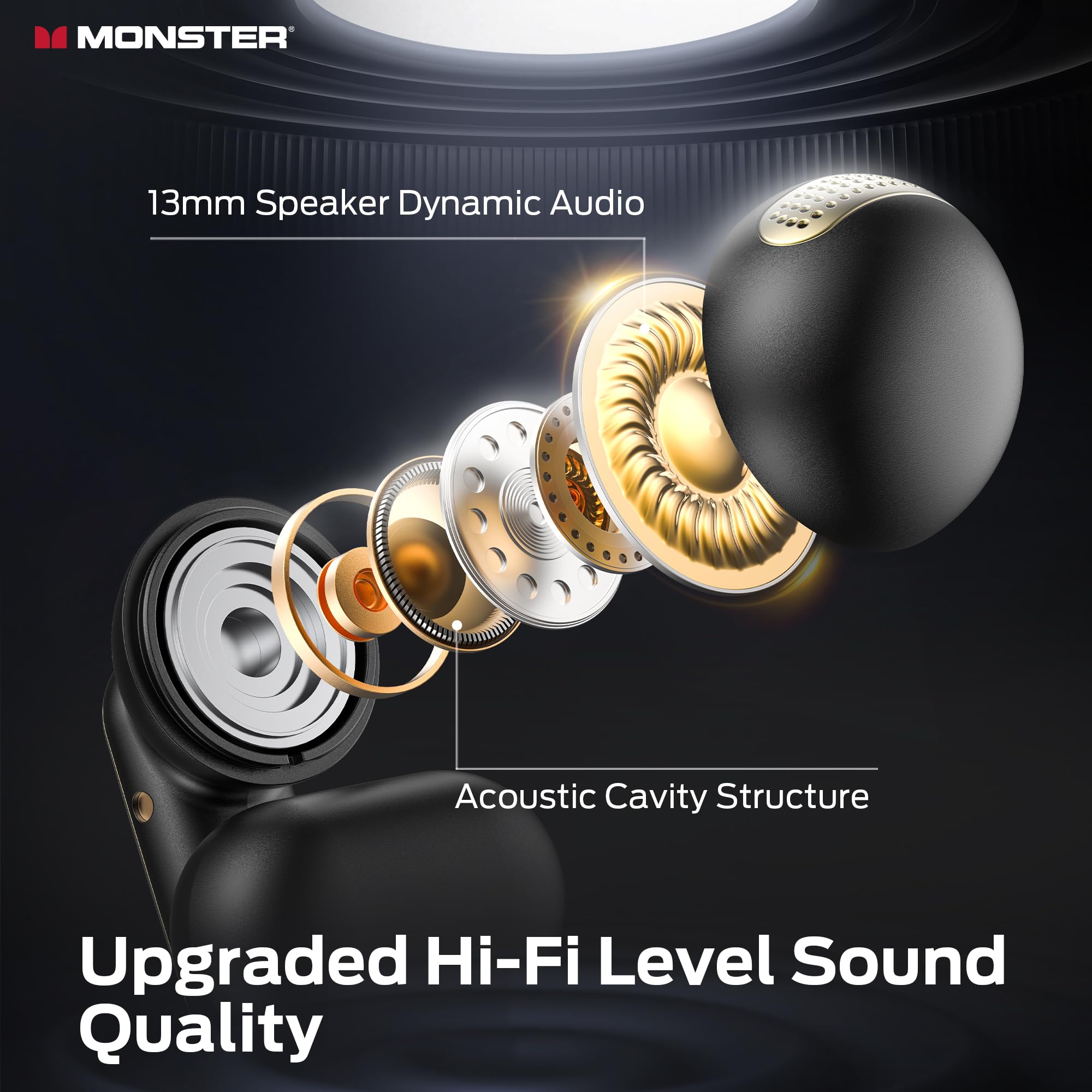 Foto 3 pulgar | Auriculares Inalámbricos Monster Open Ac601 Bluetooth 5.4 Ipx5 32h - Venta Internacional.