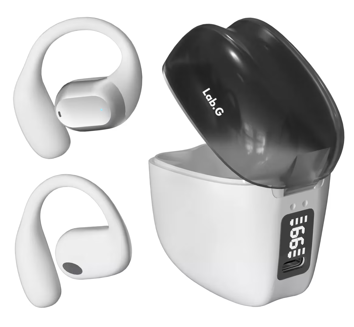 Auriculares Con Bluetooth Lab.g Or2 Inalámbricos Led Blanco