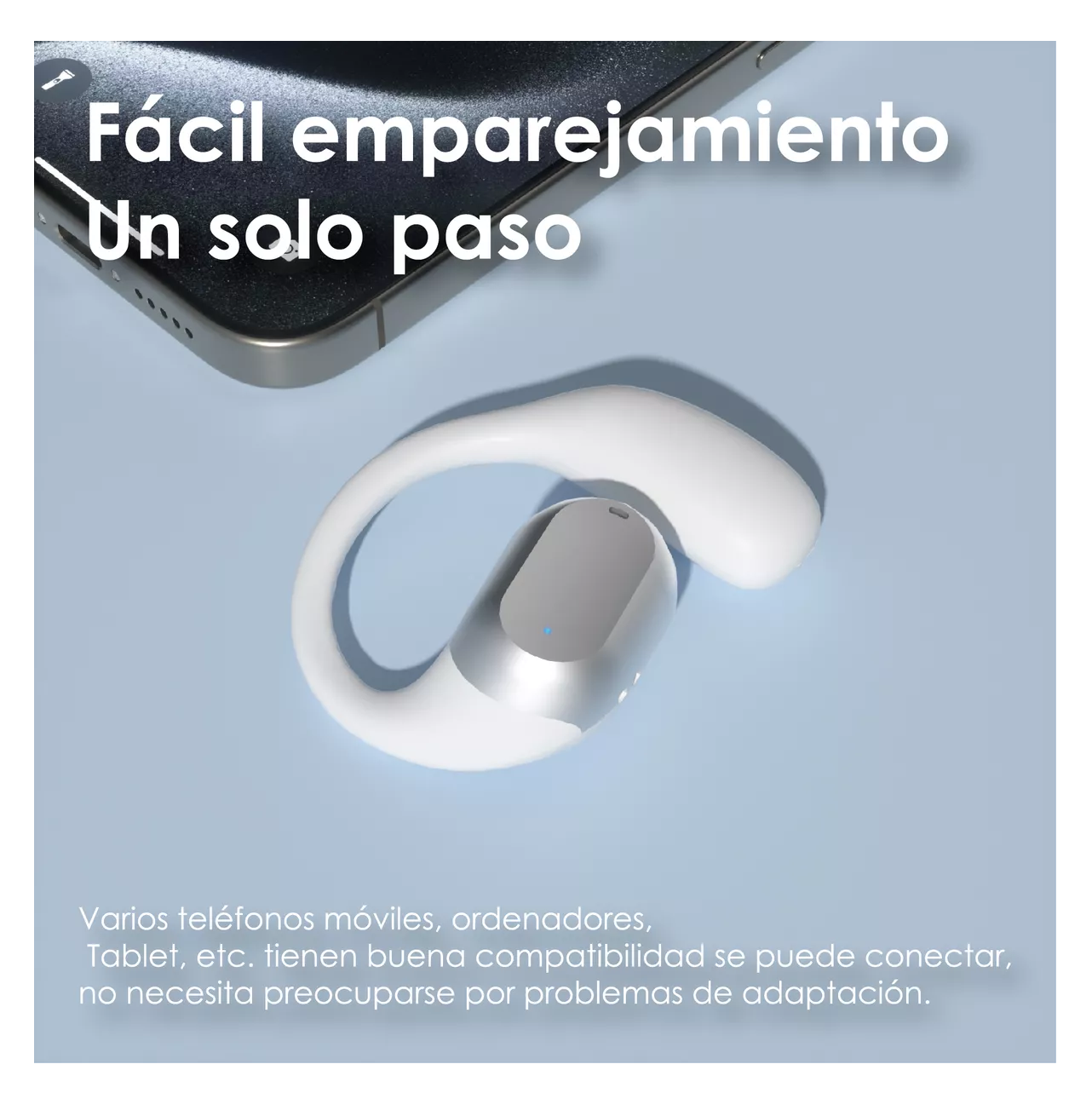 Foto 6 pulgar | Auriculares Con Bluetooth Lab.g Or2 Inalámbricos Led Blanco