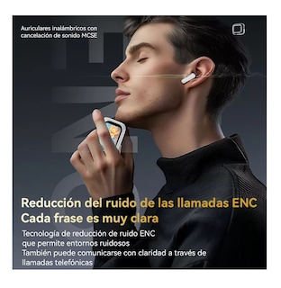 Foto 3 | Audífonos Con Pantalla Bluetooth Inalámbricos Blanco