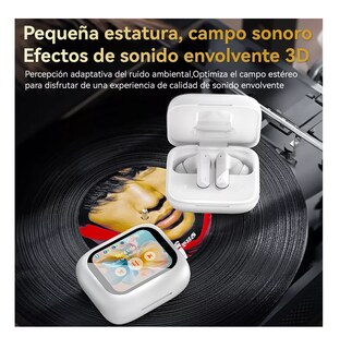 Foto 4 | Audífonos Con Pantalla Bluetooth Inalámbricos Blanco