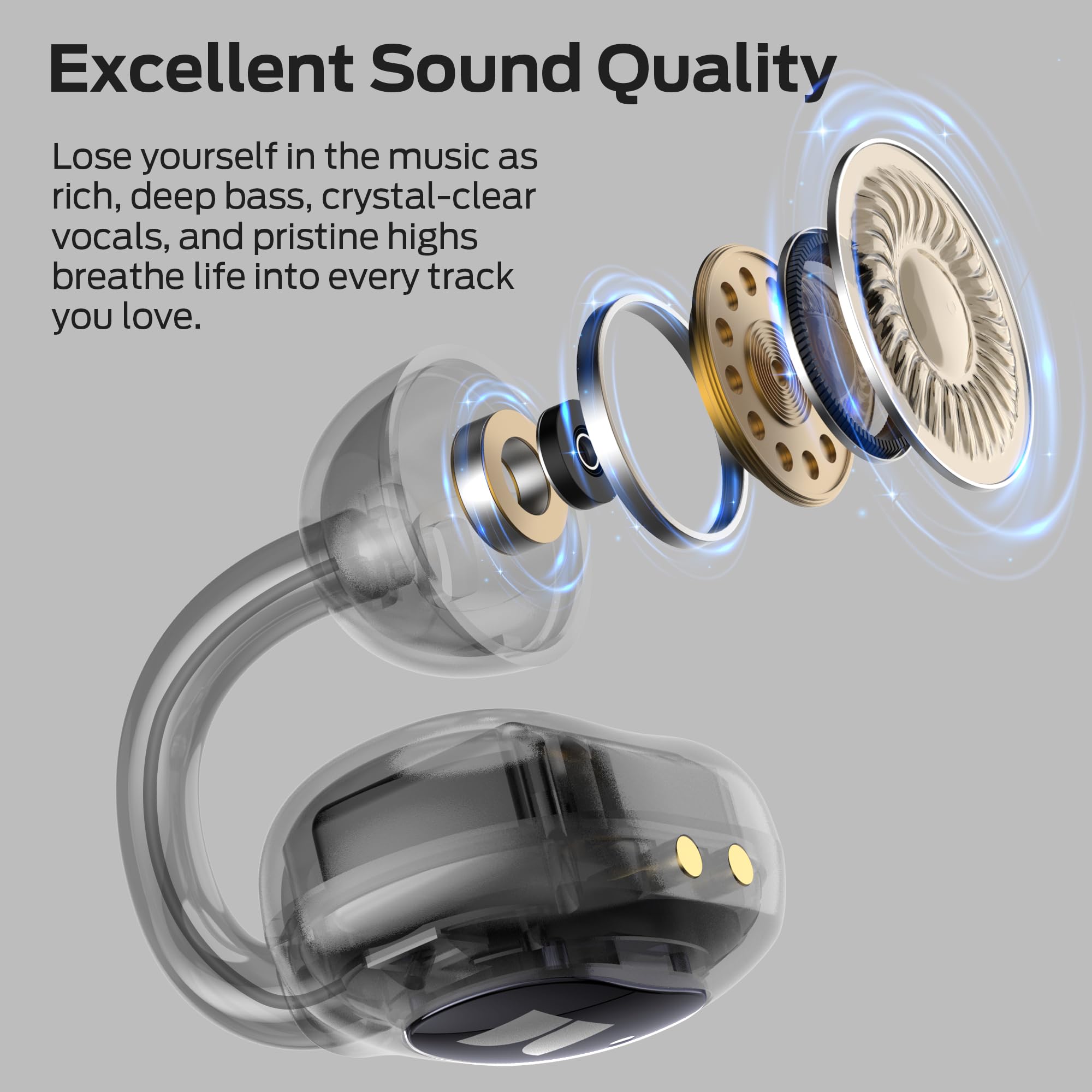 Foto 4 pulgar | Auriculares Monster Open Ear AC339 Bluetooth 6.0 IPX6 Impermeables - Venta Internacional