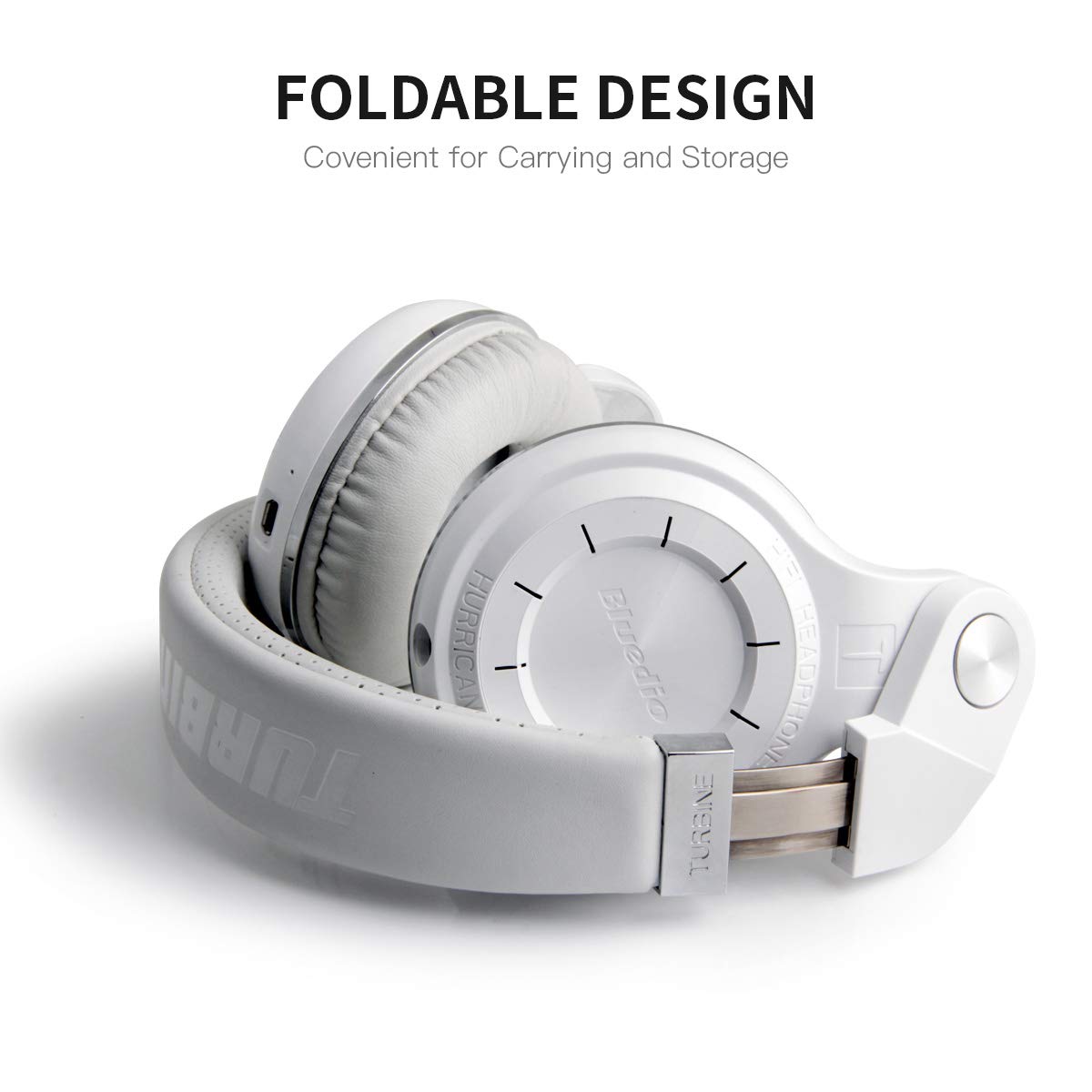 Foto 6 pulgar | Audífonos Inalámbricos Bluedio T2 Plus Blancos con Bluetooth-Venta Internacional