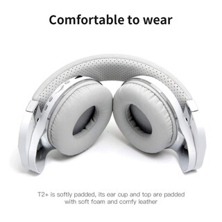 Foto 6 | Audífonos Inalámbricos Bluedio T2 Plus Blancos con Bluetooth-Venta Internacional