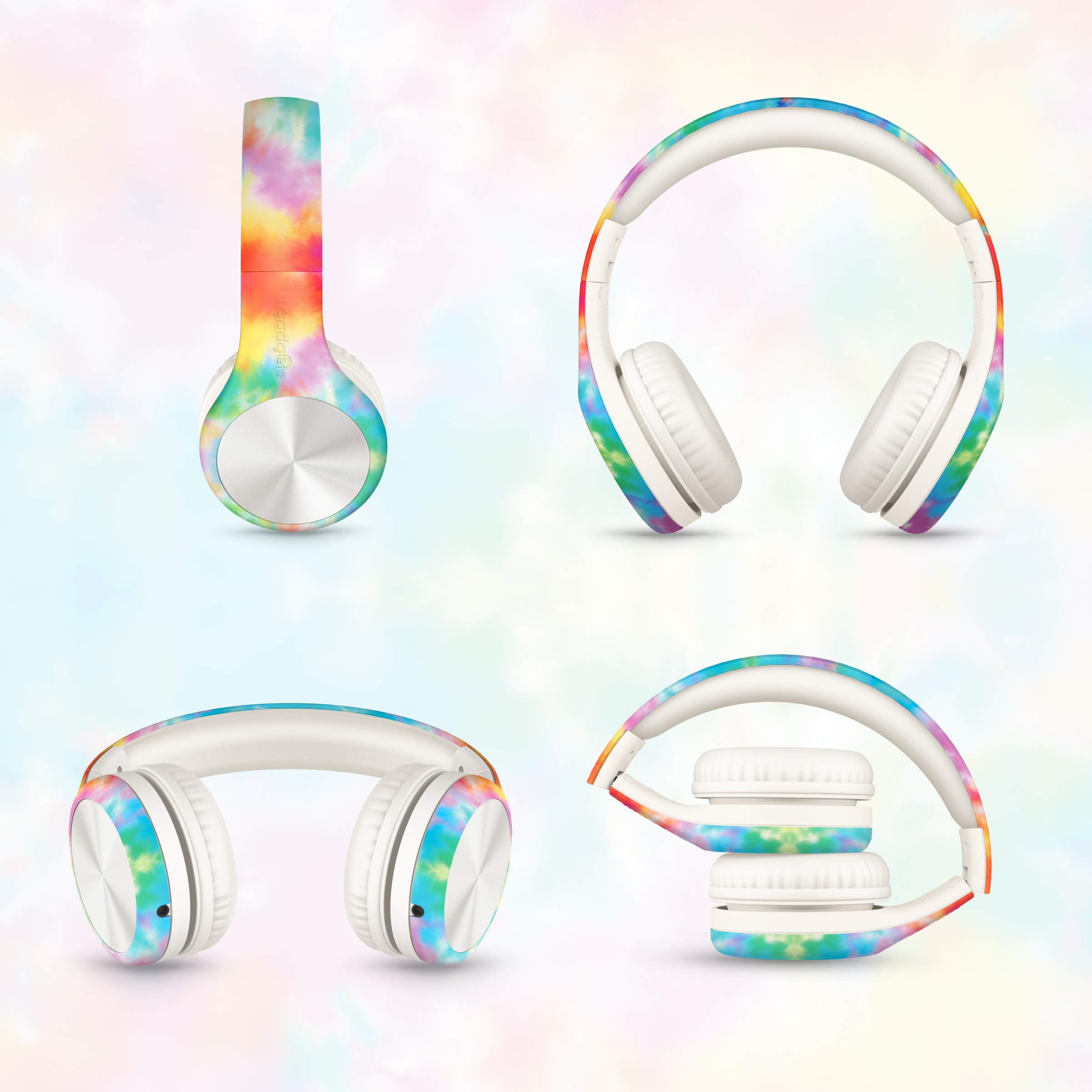Foto 7 pulgar | Auriculares Lilgadgets Connect+ Pro Kids Con Micrófono Y Cable Tie Dye - Venta Internacional.