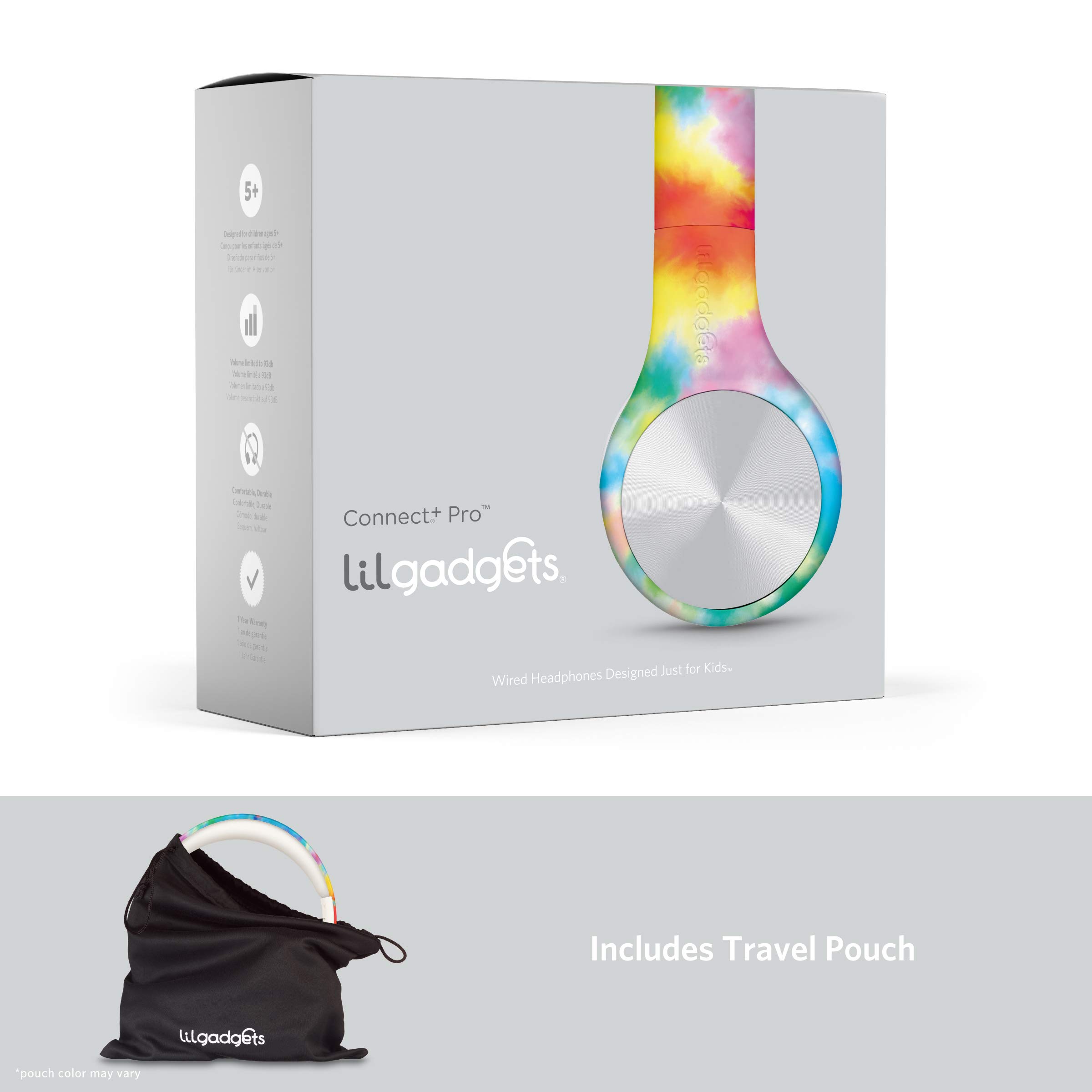 Foto 8 pulgar | Auriculares Lilgadgets Connect+ Pro Kids Con Micrófono Y Cable Tie Dye - Venta Internacional.