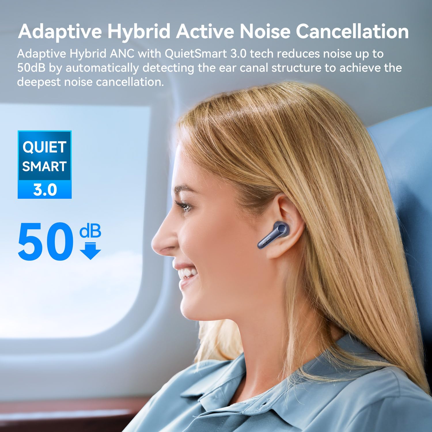 Foto 3 pulgar | Auriculares Inalámbricos Earfun Air Pro 4 Adaptive Hybrid Anc Blue - Venta Internacional.