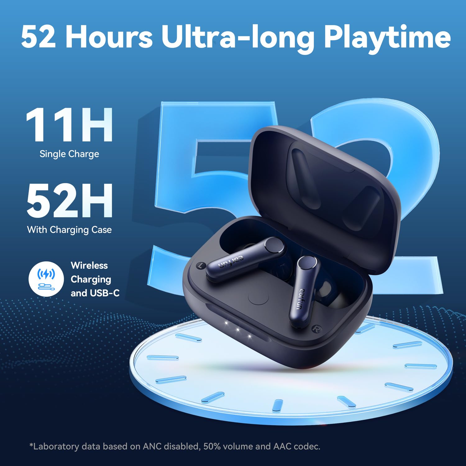 Foto 7 pulgar | Auriculares Inalámbricos Earfun Air Pro 4 Adaptive Hybrid Anc Blue - Venta Internacional.