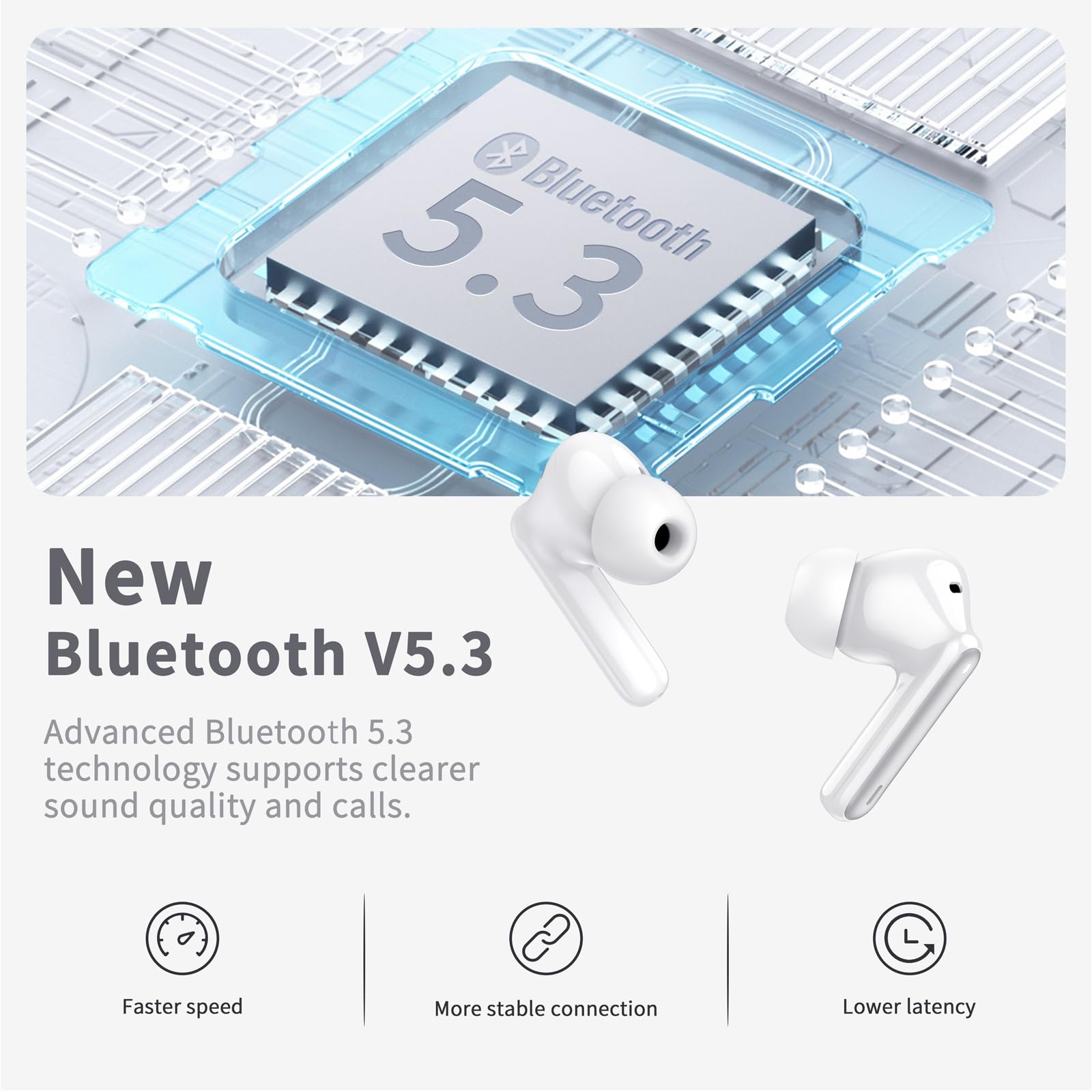 Foto 4 pulgar | Auriculares Inalámbricos Xinwld Bluetooth 5.3 40h Playtime - Venta Internacional.
