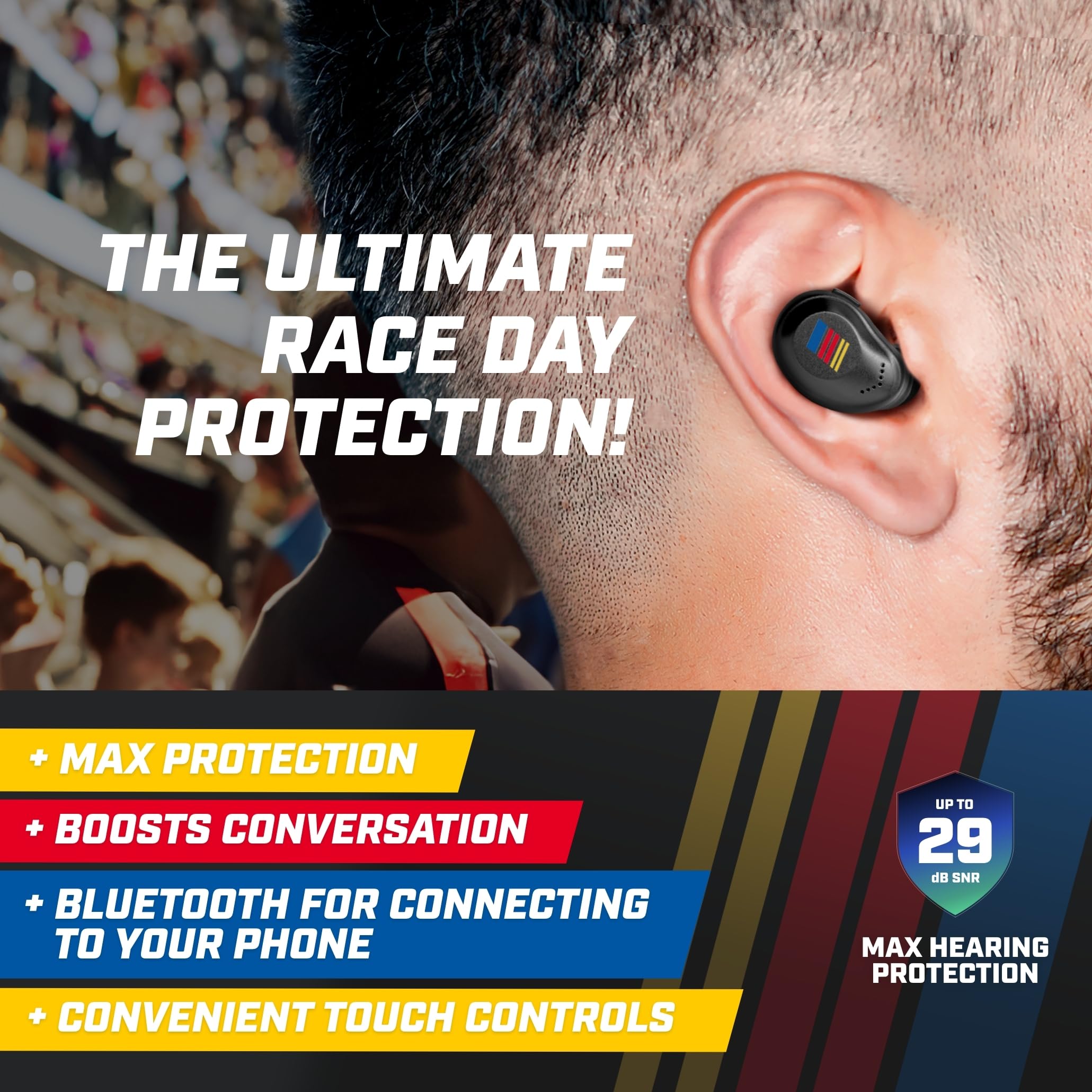 Foto 3 pulgar | Auriculares Inalámbricos Axil Xcor Pro Nascar Hearpro Buds Bluetooth - Venta Internacional.