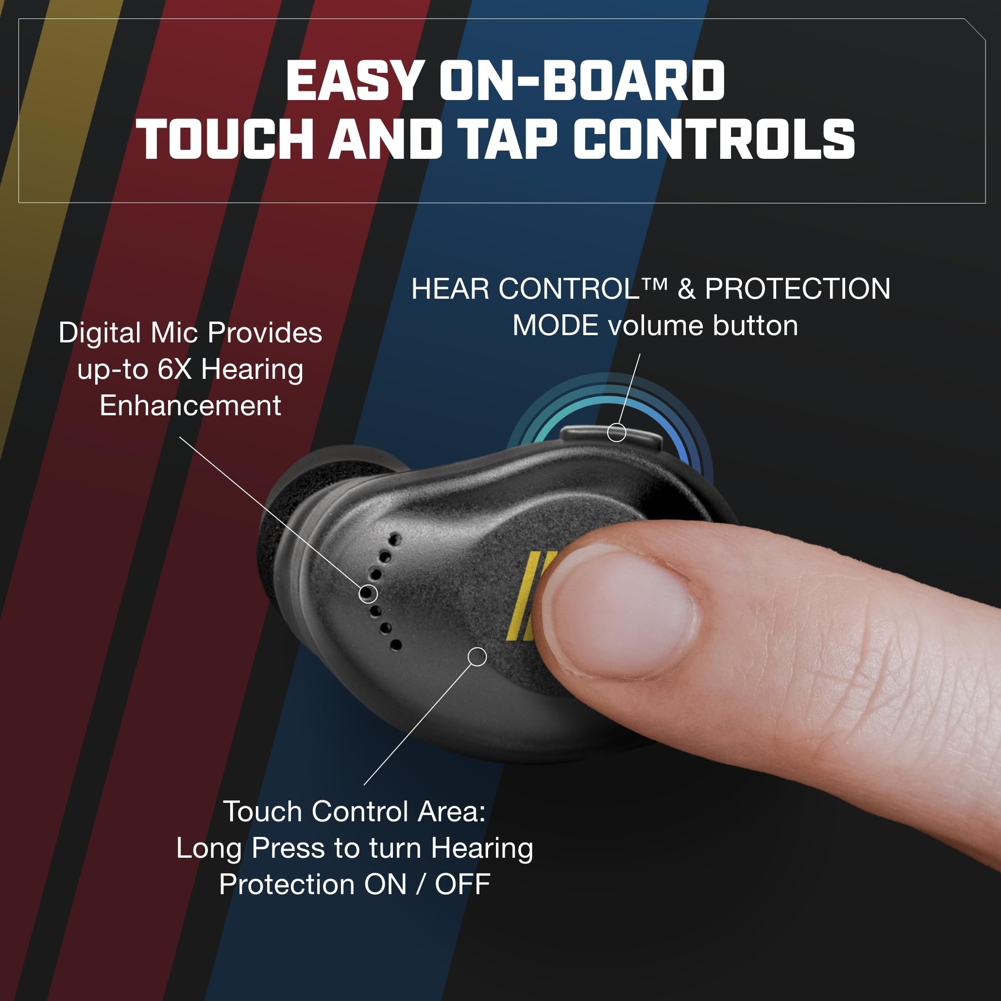 Foto 5 pulgar | Auriculares Inalámbricos Axil Xcor Pro Nascar Hearpro Buds Bluetooth - Venta Internacional.