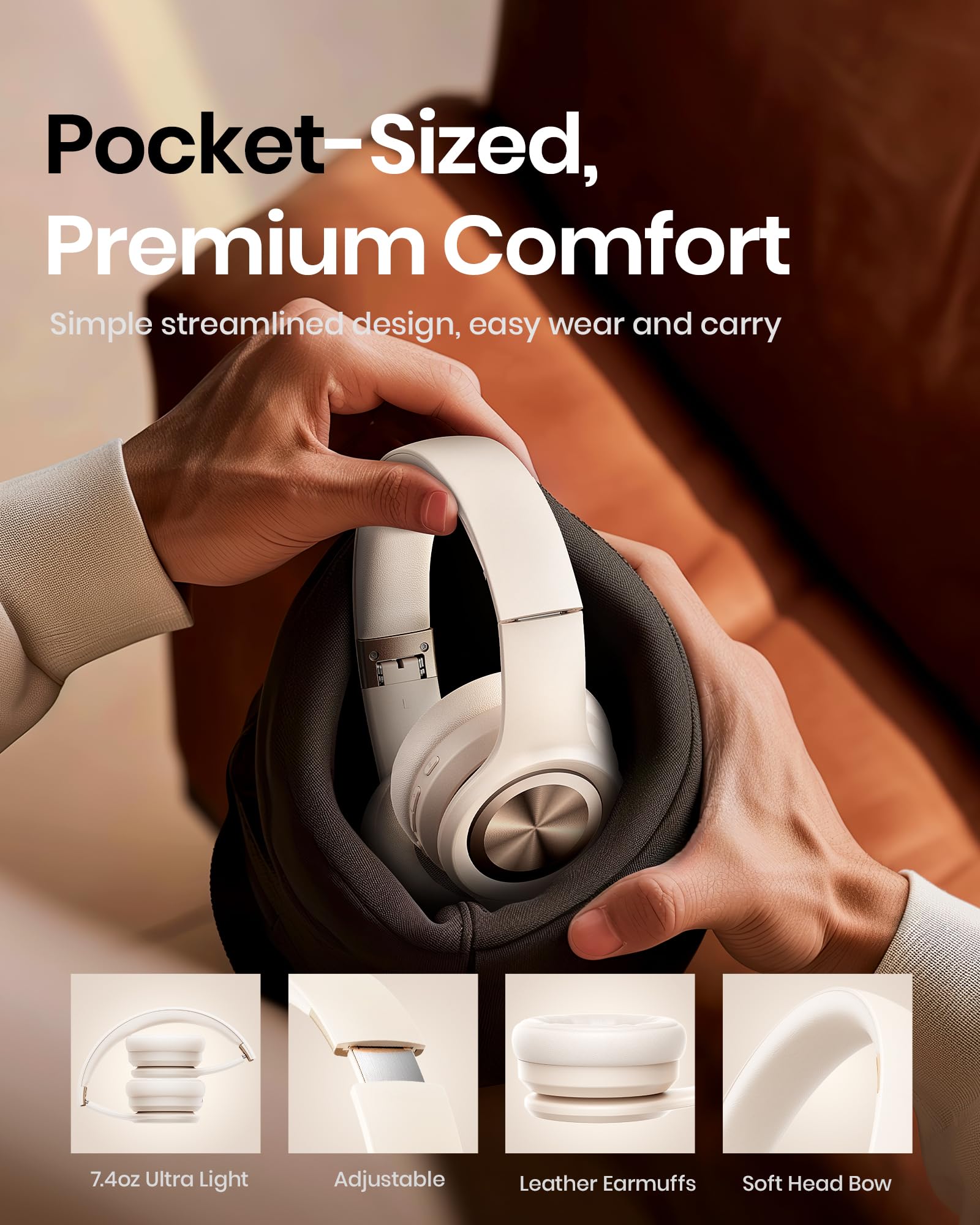 Foto 5 pulgar | Auriculares Inalámbricos Bluetooth Picun Solo6 140h Con Batería Caqui - Venta Internacional.