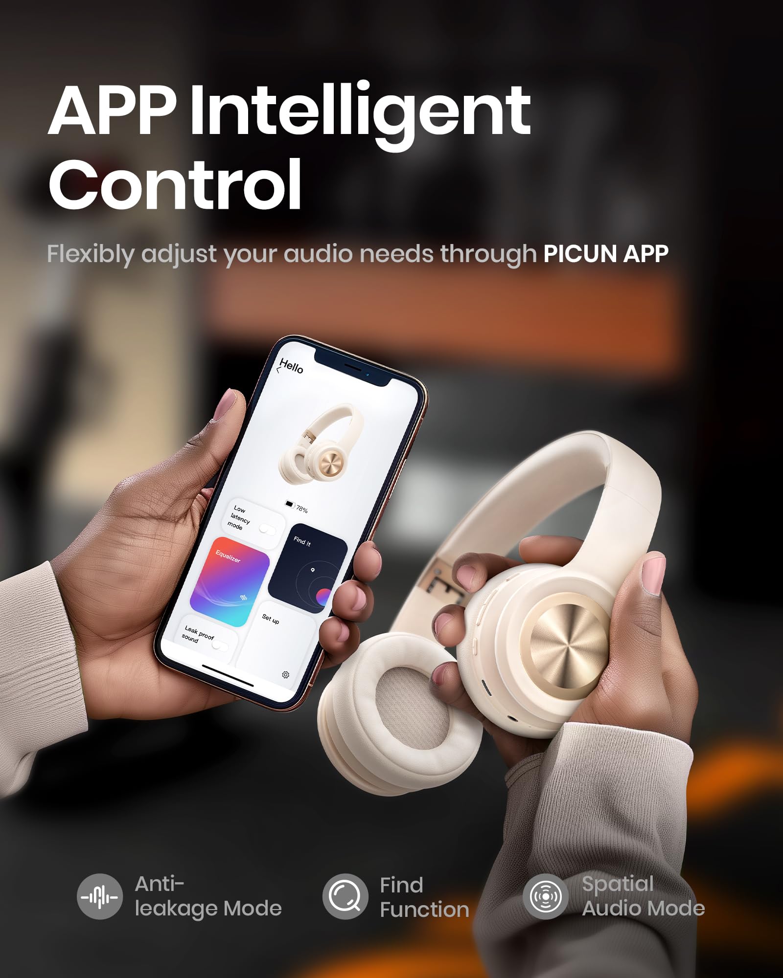 Foto 7 pulgar | Auriculares Inalámbricos Bluetooth Picun Solo6 140h Con Batería Caqui - Venta Internacional.