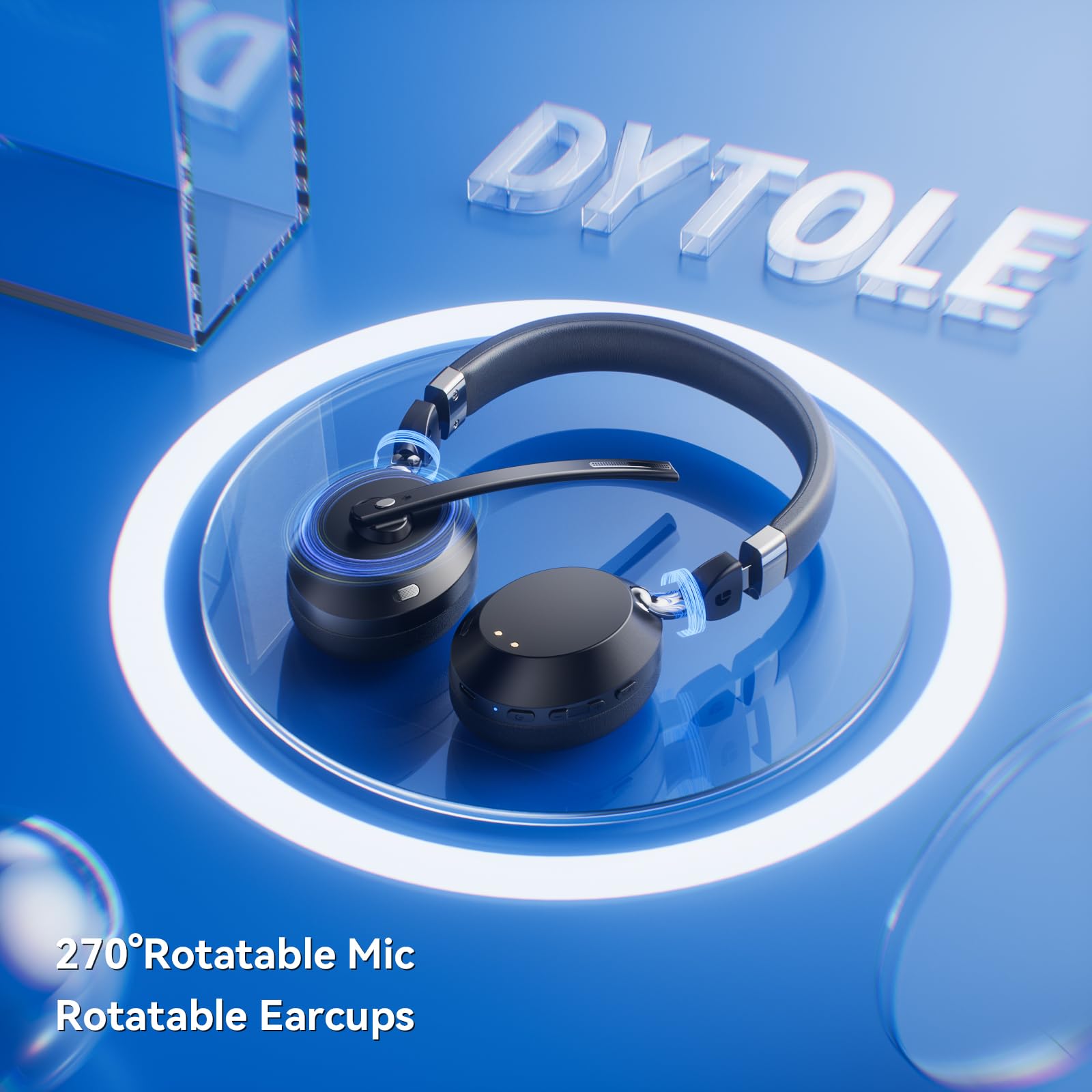 Foto 6 pulgar | Auriculares Inalámbricos Dytole Con Micrófono Bluetooth Work, Batería De 60 H - Venta Internacional.