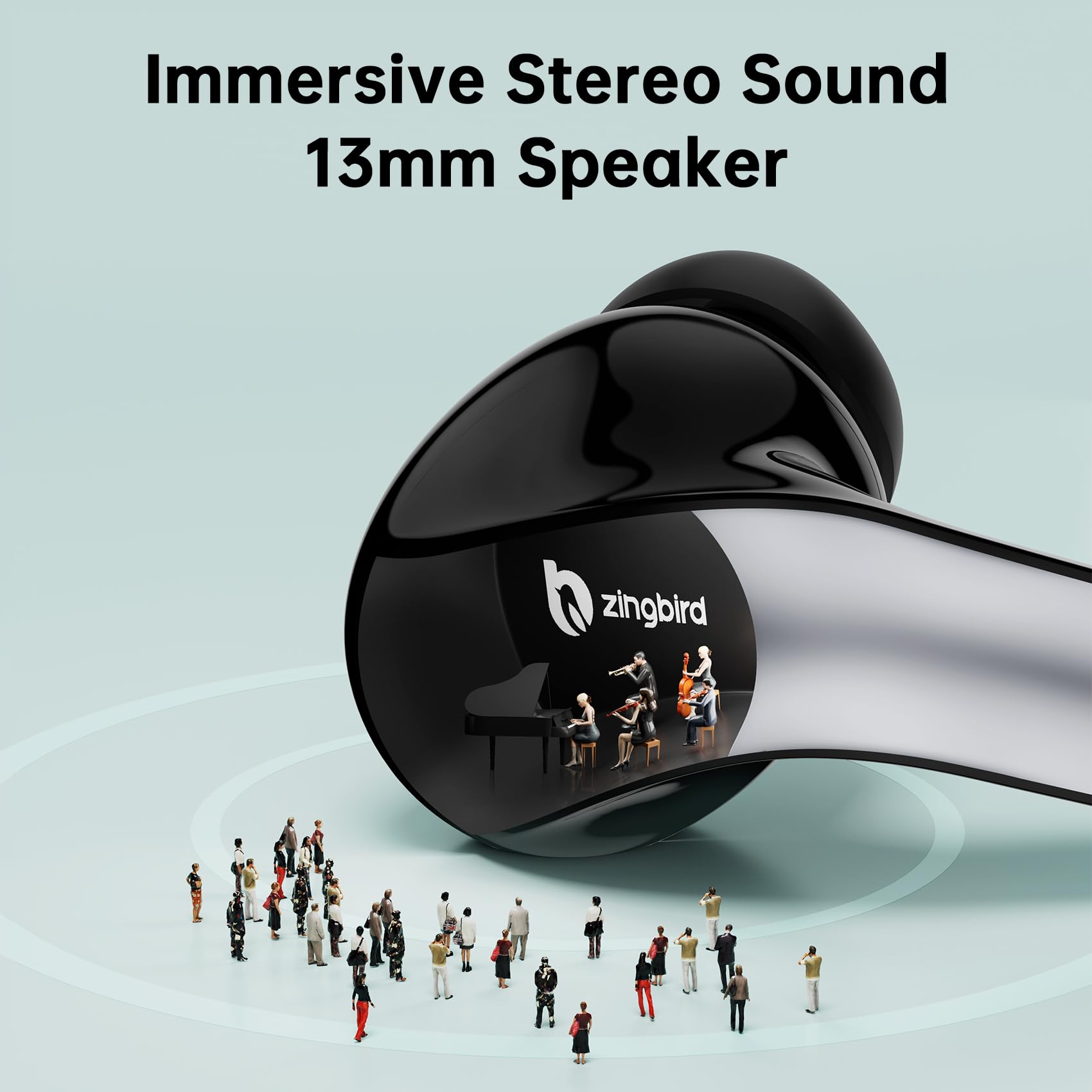 Foto 5 pulgar | Auriculares Inalámbricos Zingbird X15 Bluetooth 5.4 60h Playtime Ipx7 - Venta Internacional.