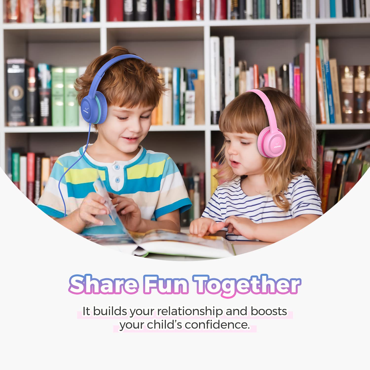 Foto 7 pulgar | Auriculares Vinamass A63 Kids Con Límite De Volumen De 85 Db Para Niños Pequeños - Venta Internacional.