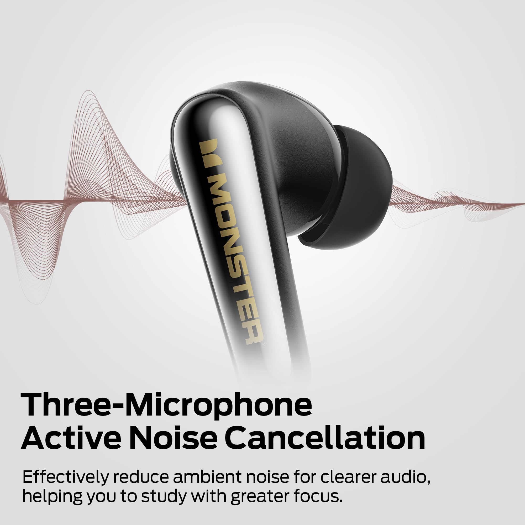 Foto 4 pulgar | Auriculares Inalámbricos Monster Clarity 200 Bluetooth 6.0 Con Anc - Venta Internacional.