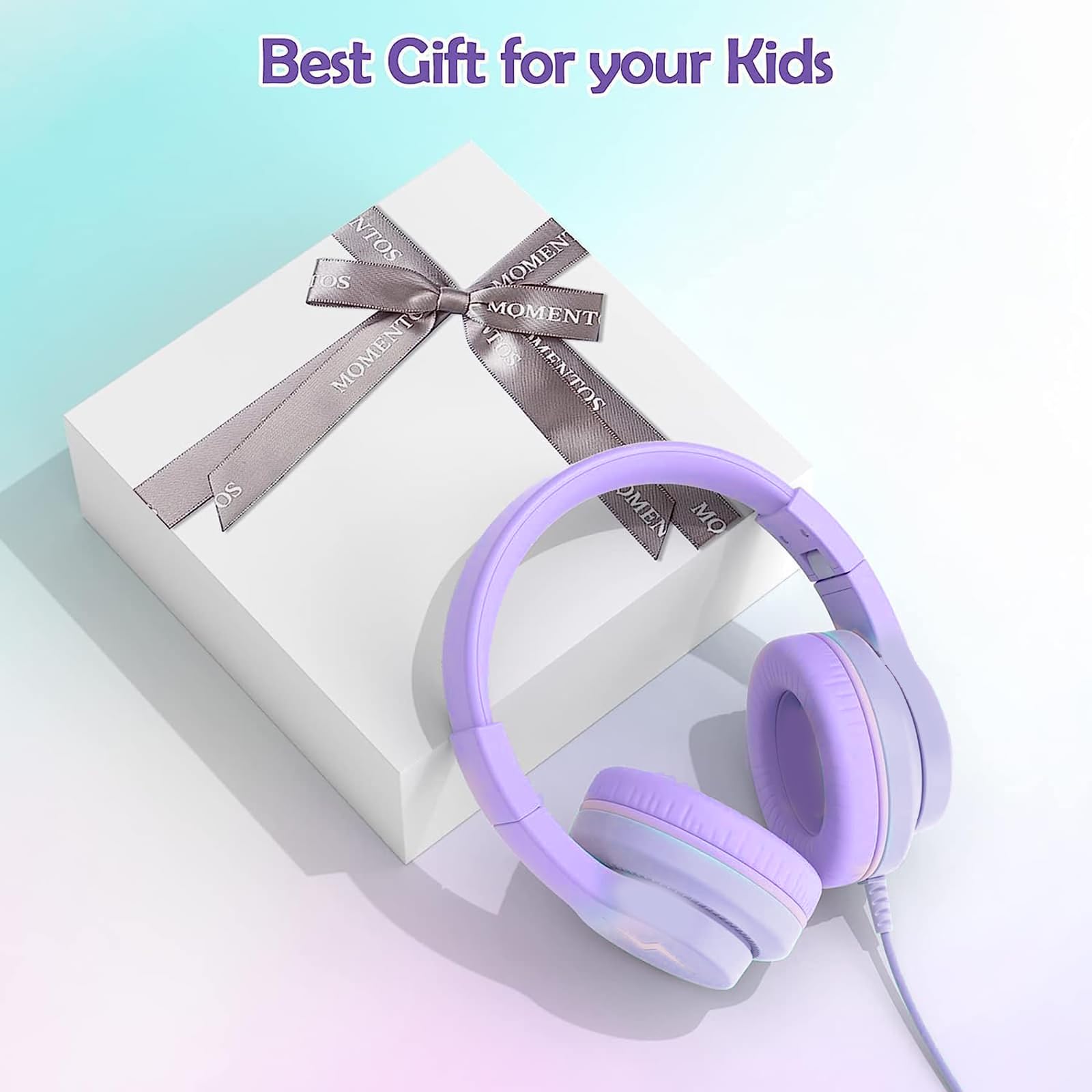 Foto 6 pulgar | Auriculares Candy Bila Kids Con Cable Para Colocar Sobre Las Orejas Y Micrófono, Color Morado Oscuro - Venta Interna
