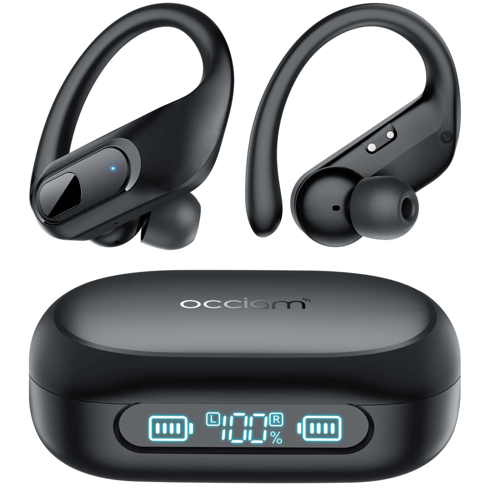 Foto 2 pulgar | Auriculares Inalámbricos Occiam 96 Hrs Playback Sport Waterproof Black - Venta Internacional.