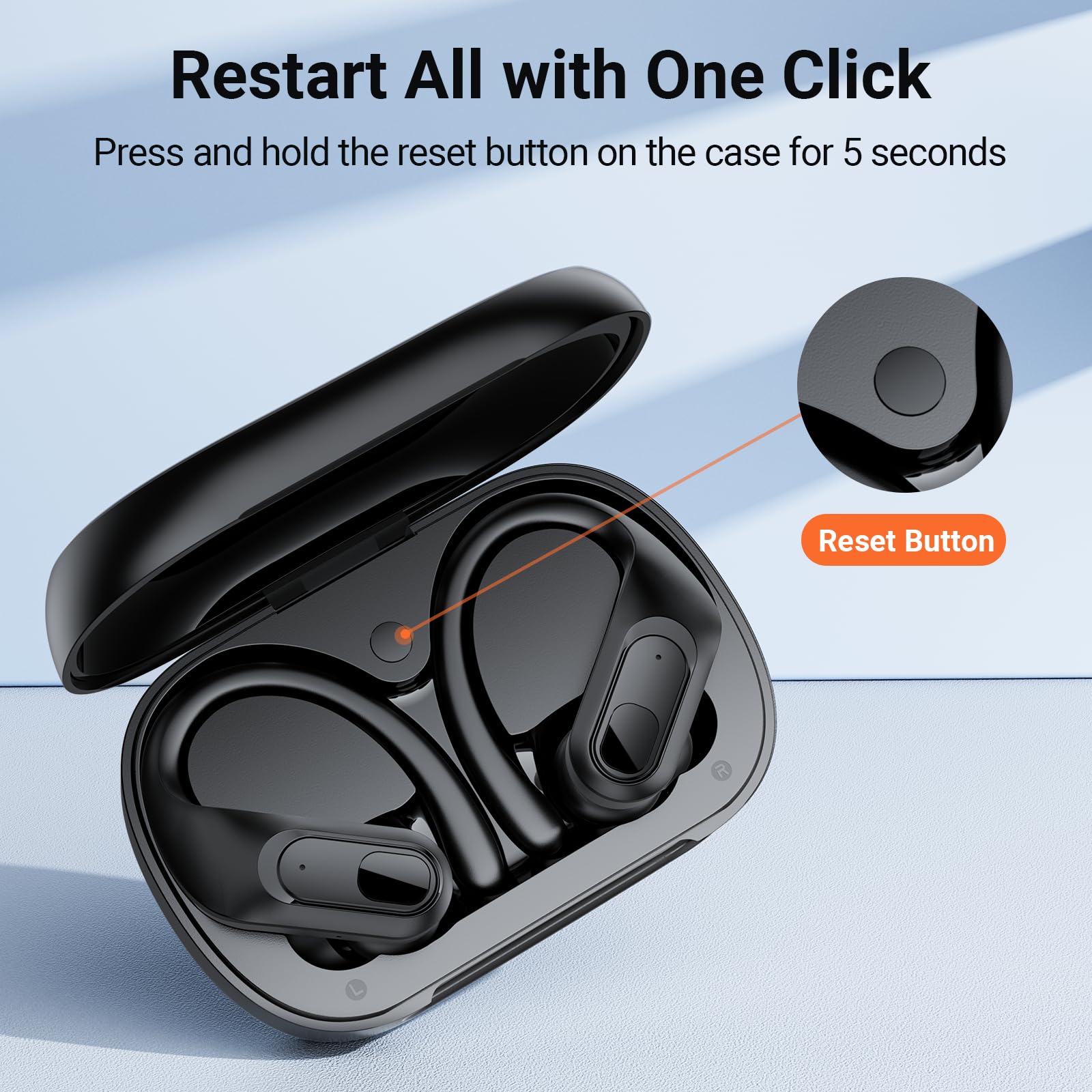 Foto 6 pulgar | Auriculares Inalámbricos Occiam 96 Hrs Playback Sport Waterproof Black - Venta Internacional.