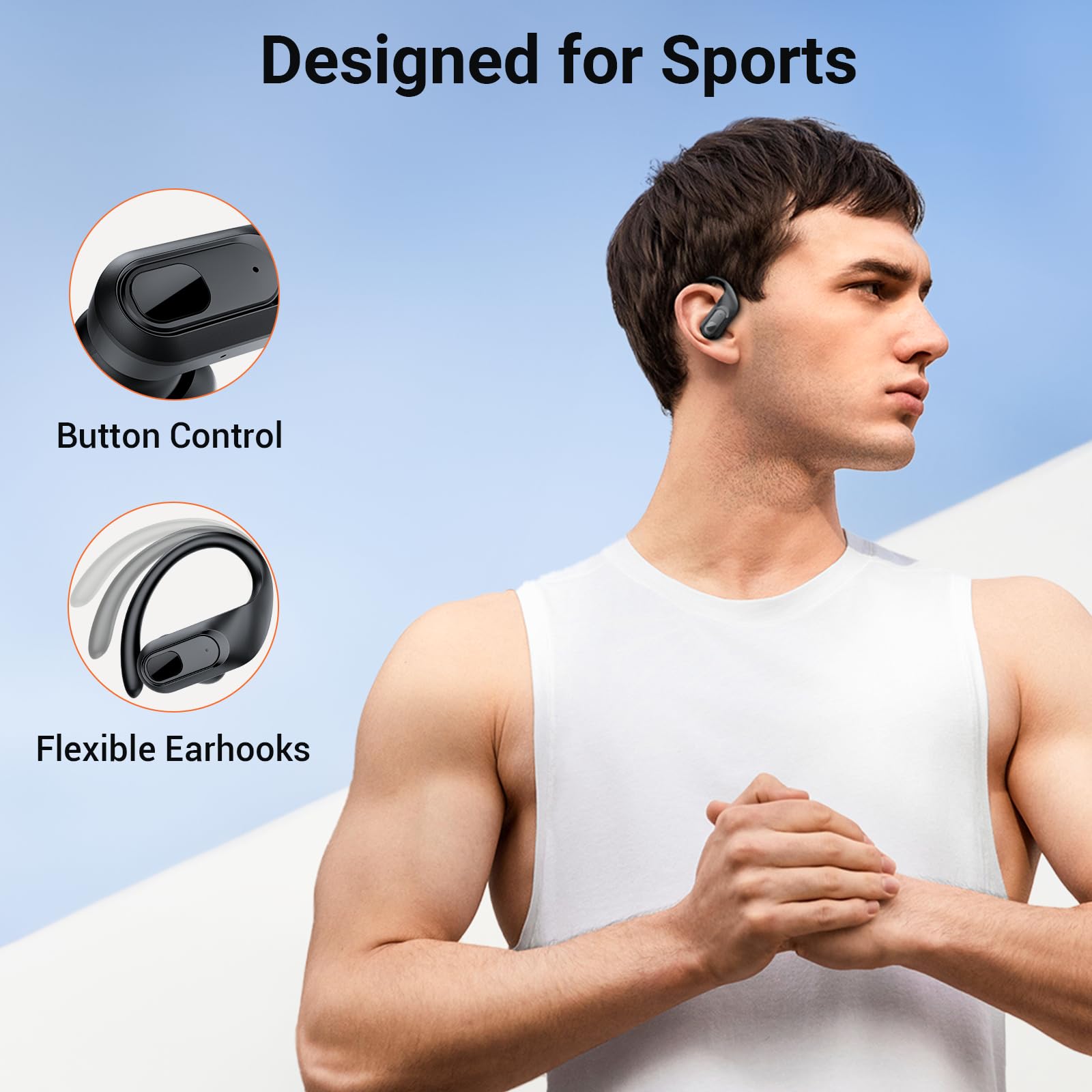 Foto 7 pulgar | Auriculares Inalámbricos Occiam 96 Hrs Playback Sport Waterproof Black - Venta Internacional.