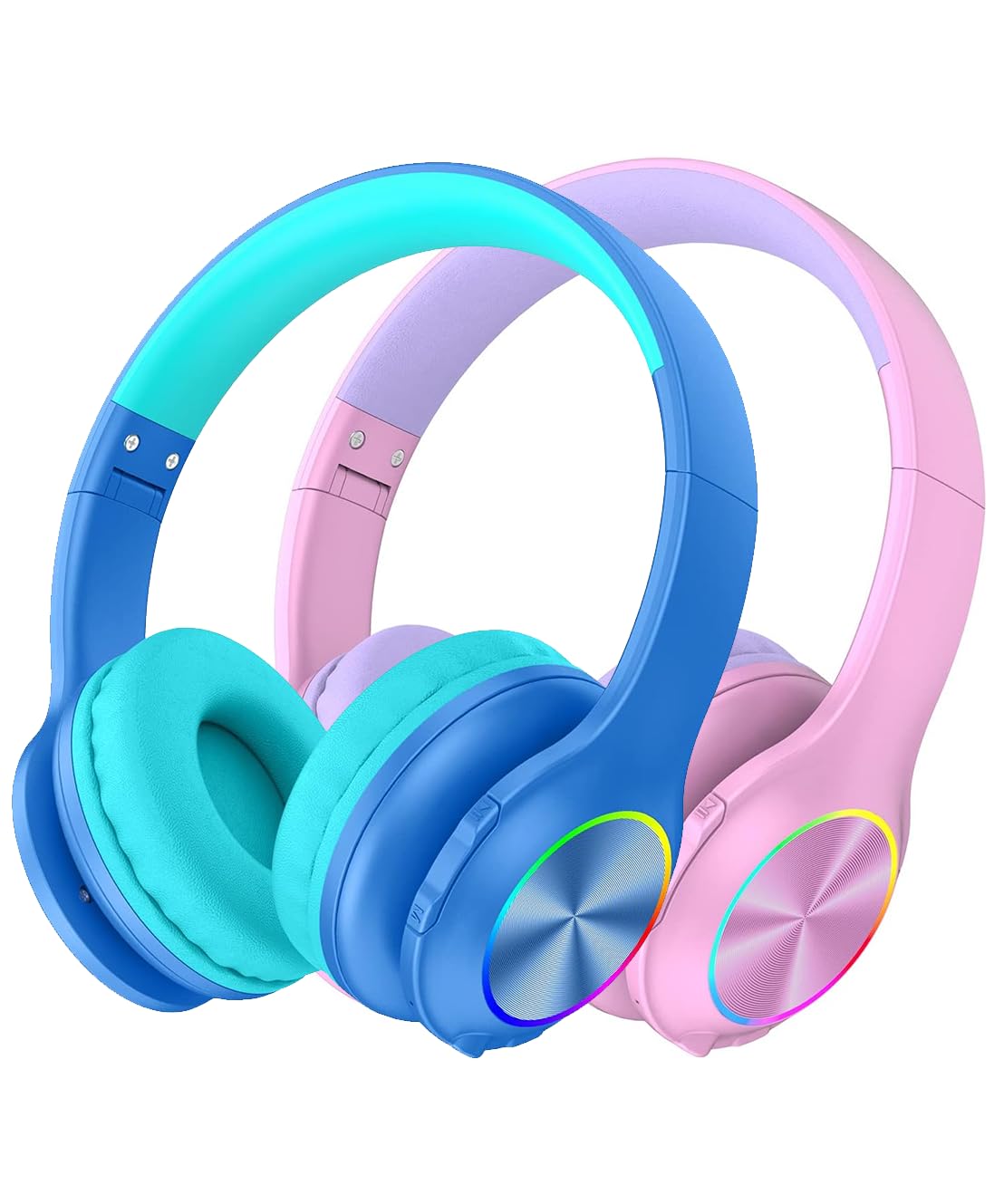 Foto 2 pulgar | Auriculares Inalámbricos Para Niños Candy Bila Cb01 Con Micrófono Led Azul/rosa - Venta Internacional.