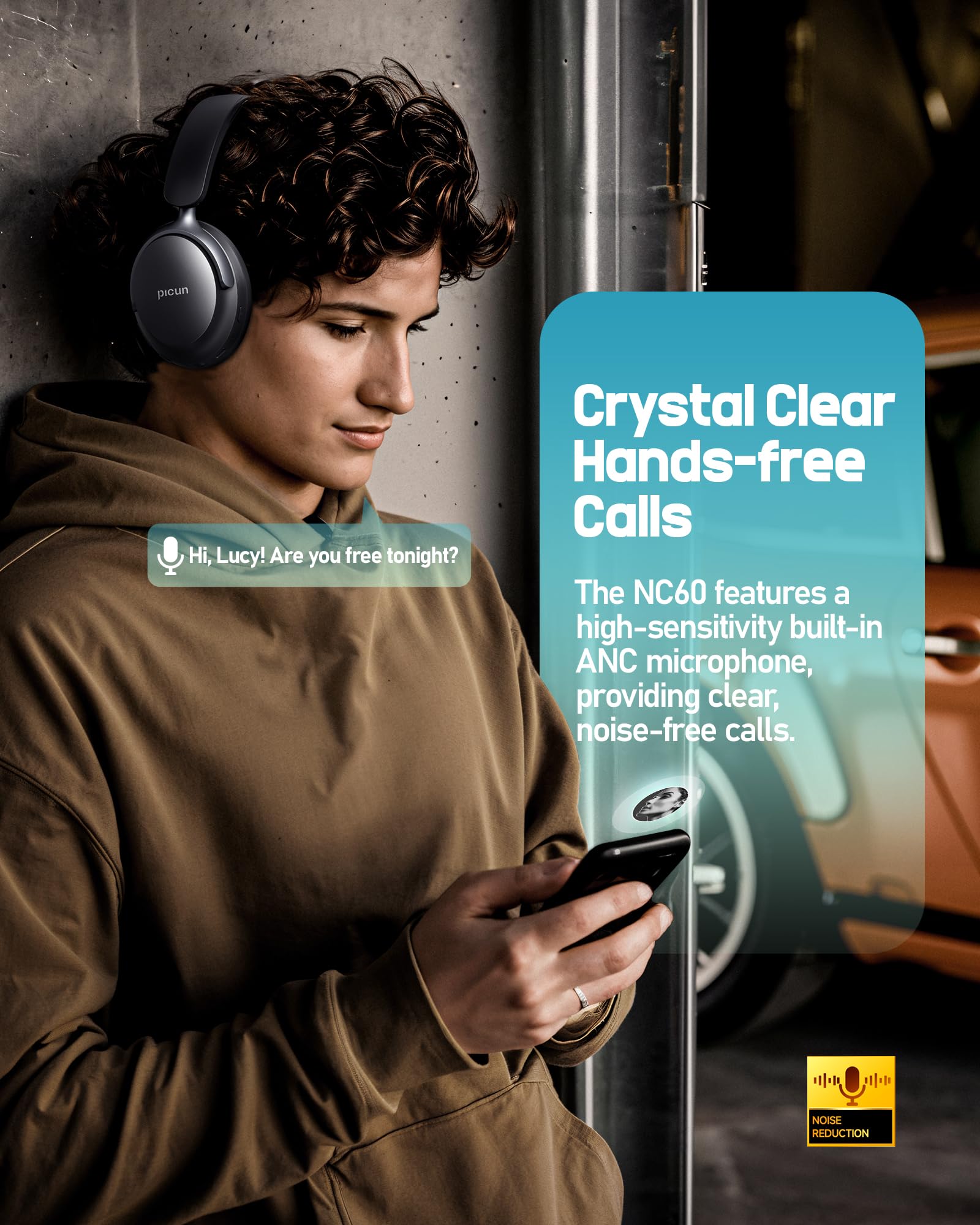 Foto 7 pulgar | Auriculares Picun Nc60 Hybrid Con Cancelación Activa De Ruido - Venta Internacional.