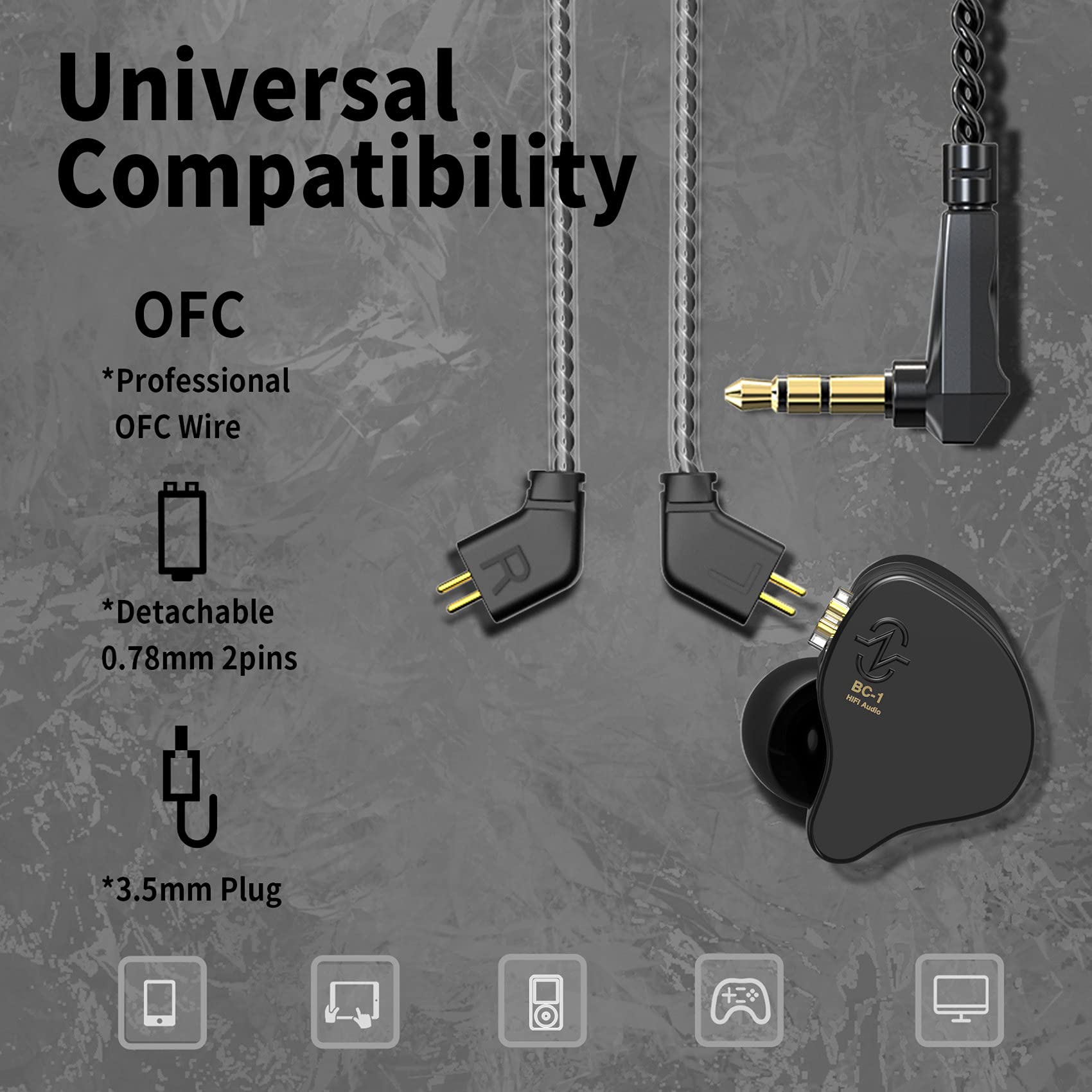 Foto 5 pulgar | Auriculares Yinyoo Ccz Melody In-ear 1dd 1ba Monitores Rojos - Venta Internacional.