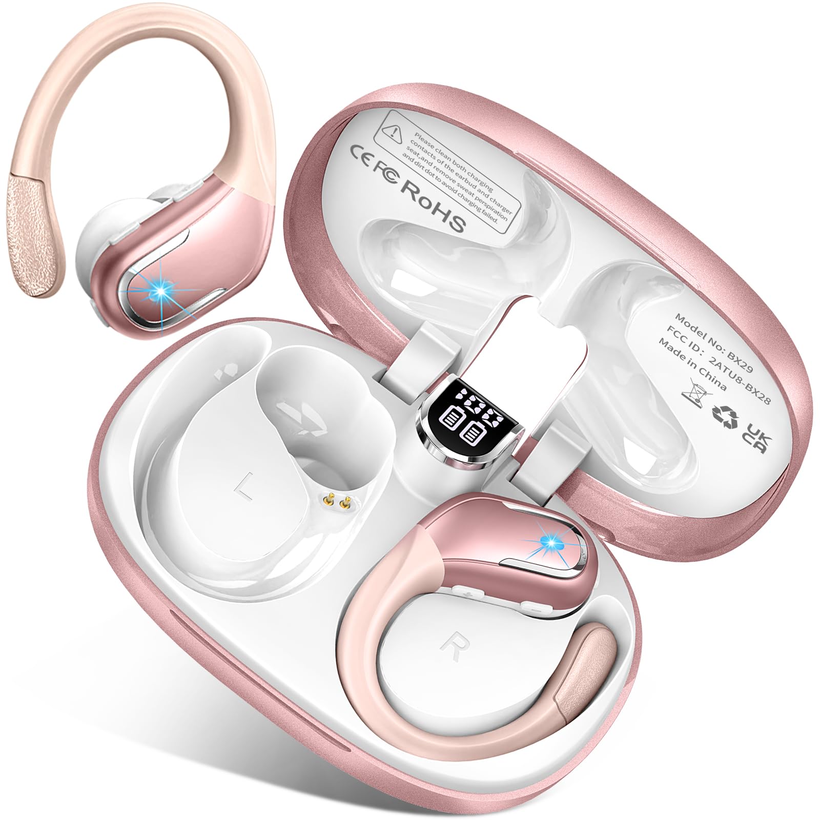 Foto 2 pulgar | Auriculares Inalámbricos Ltinist Bluetooth 5.4 75 Horas, Oro Rosa - Venta Internacional.