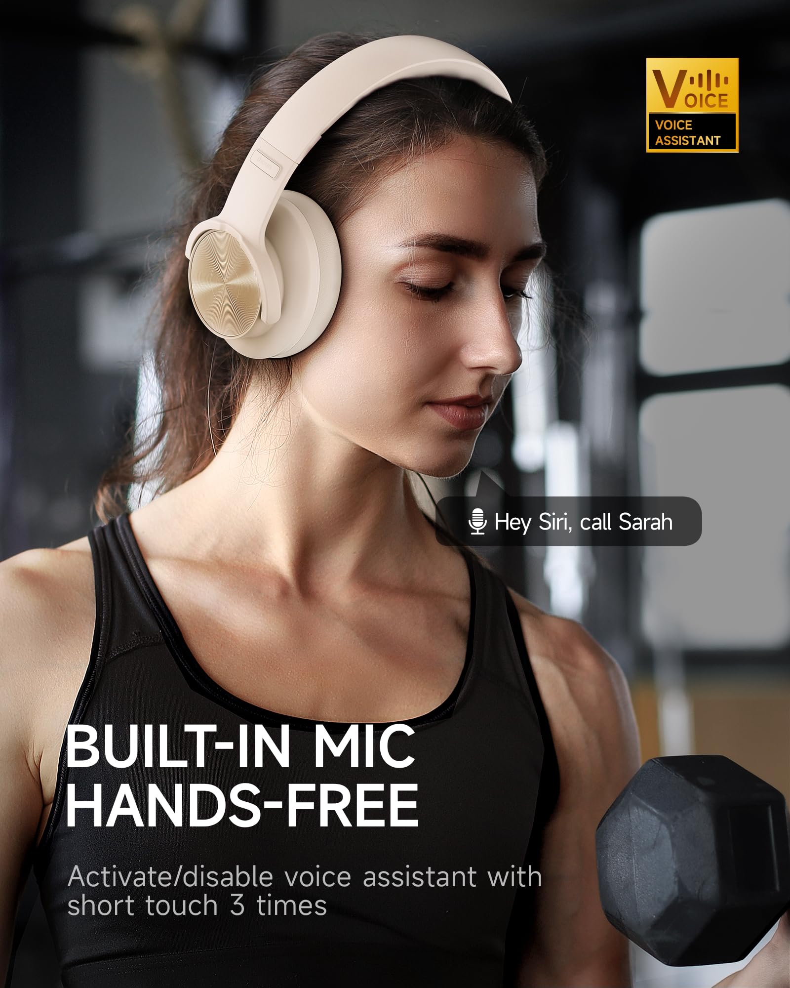 Foto 4 | Auriculares Bluetooth Picun B8 120h Playtime, 3 Modos De Ecualización, Color Caqui - Venta Internacional.