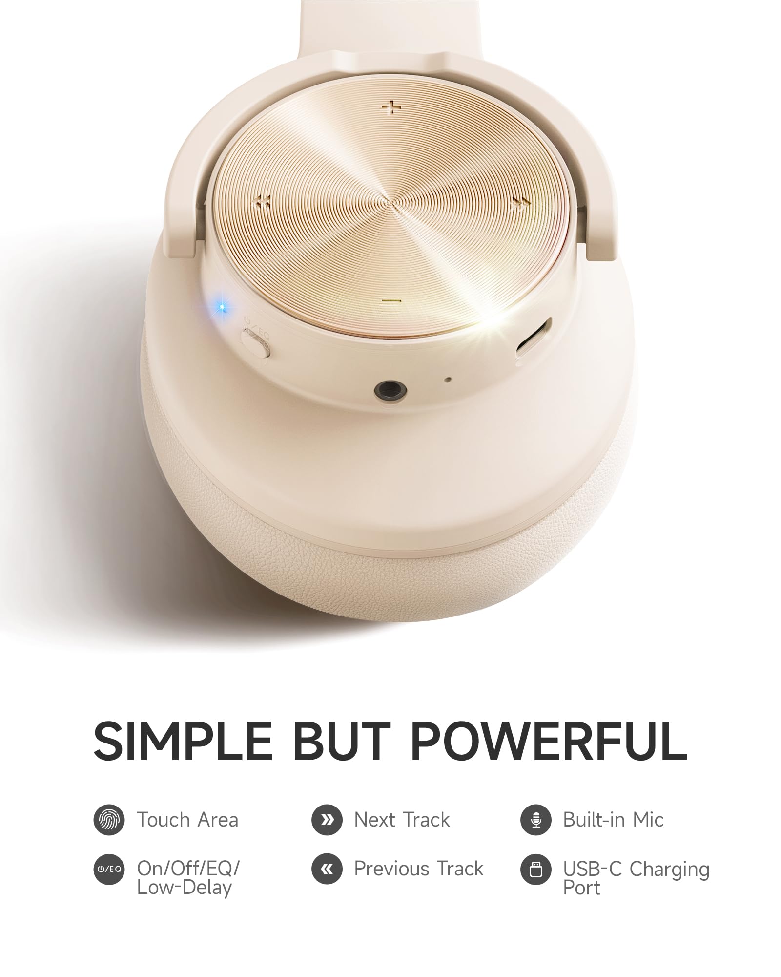 Foto 7 | Auriculares Bluetooth Picun B8 120h Playtime, 3 Modos De Ecualización, Color Caqui - Venta Internacional.