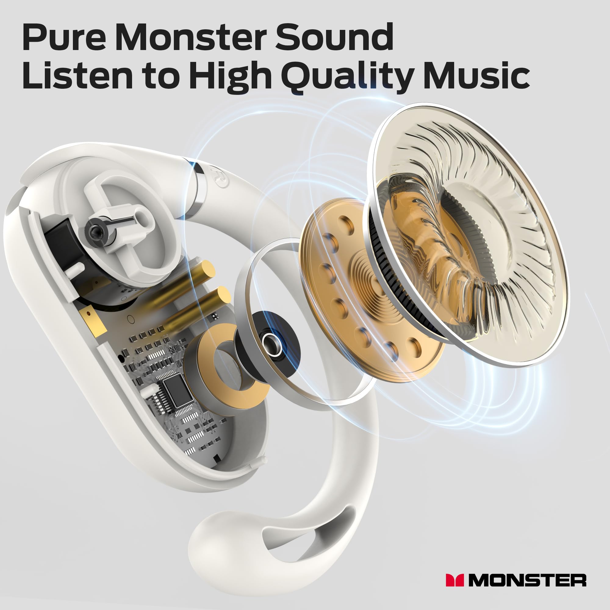 Foto 3 pulgar | Auriculares Inalámbricos Bluetooth Monster Open Ear Ac322 - Venta Internacional.