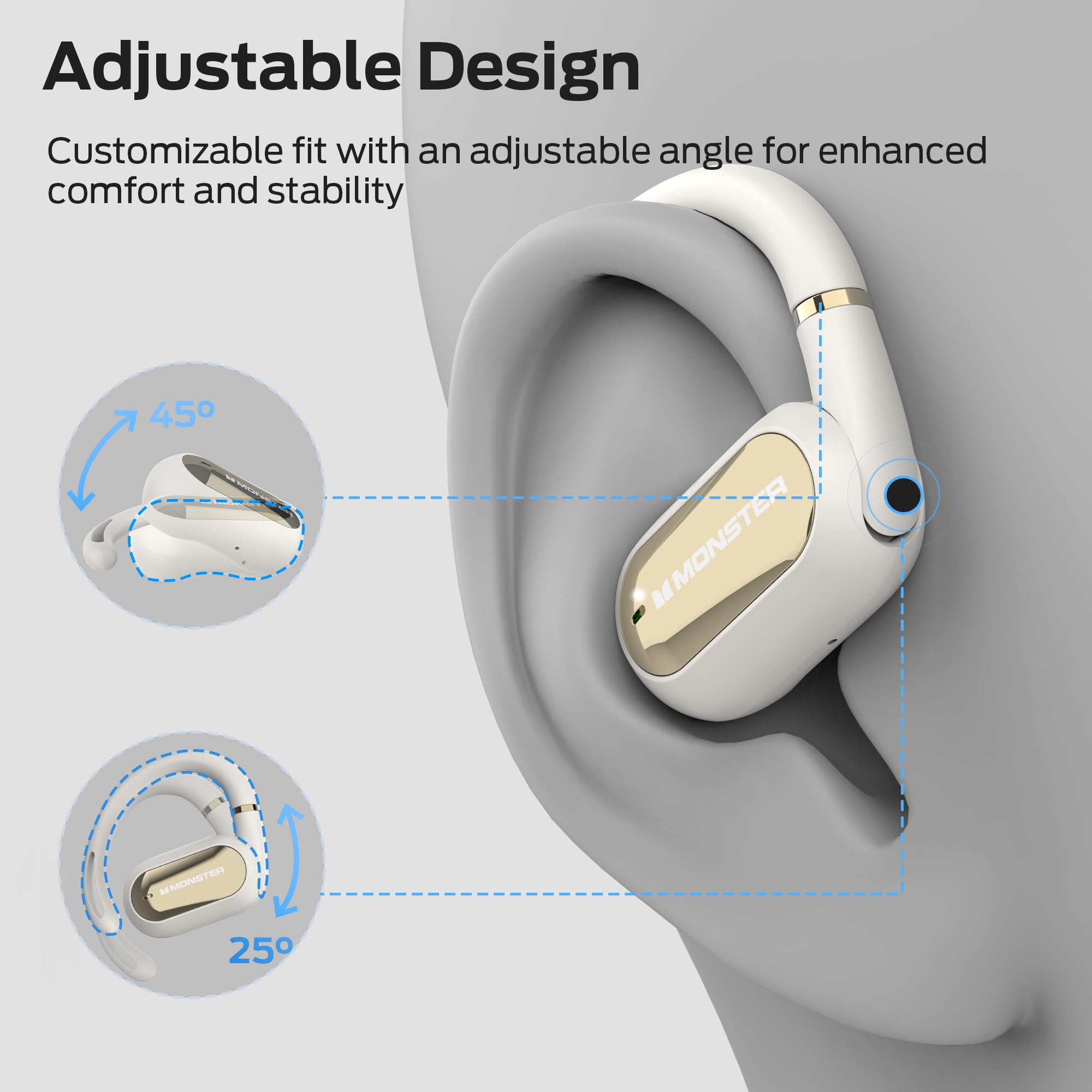 Foto 8 pulgar | Auriculares Inalámbricos Bluetooth Monster Open Ear Ac322 - Venta Internacional.