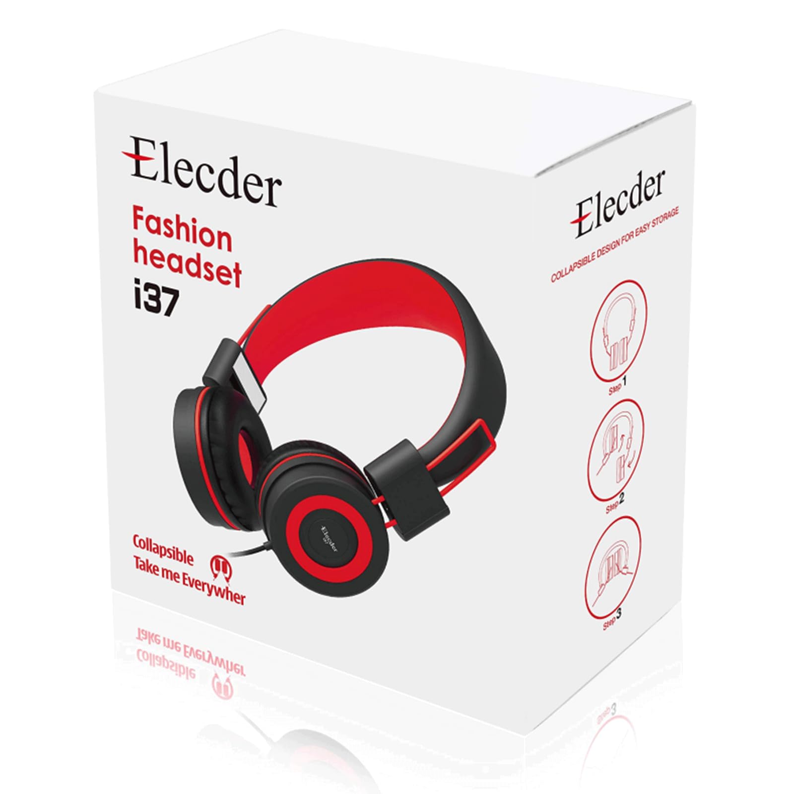 Foto 8 pulgar | Auriculares Supraaurales Plegables Elecder I37 Para Niños Con Conector De 3,5 Mm - Venta Internacional.