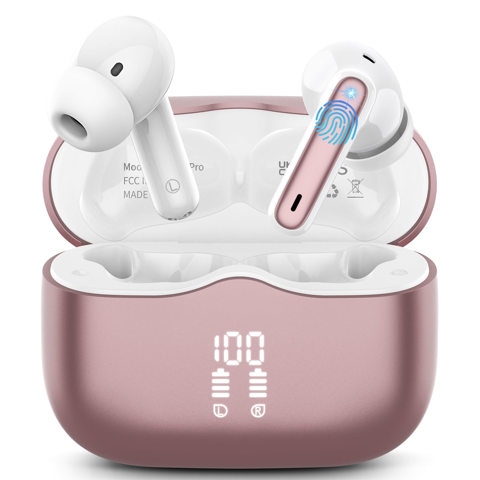 Foto 2 pulgar | Auriculares Inalámbricos Xinwld 2025 Bluetooth 5.4 Con 4 Micrófonos Enc Rose - Venta Internacional.