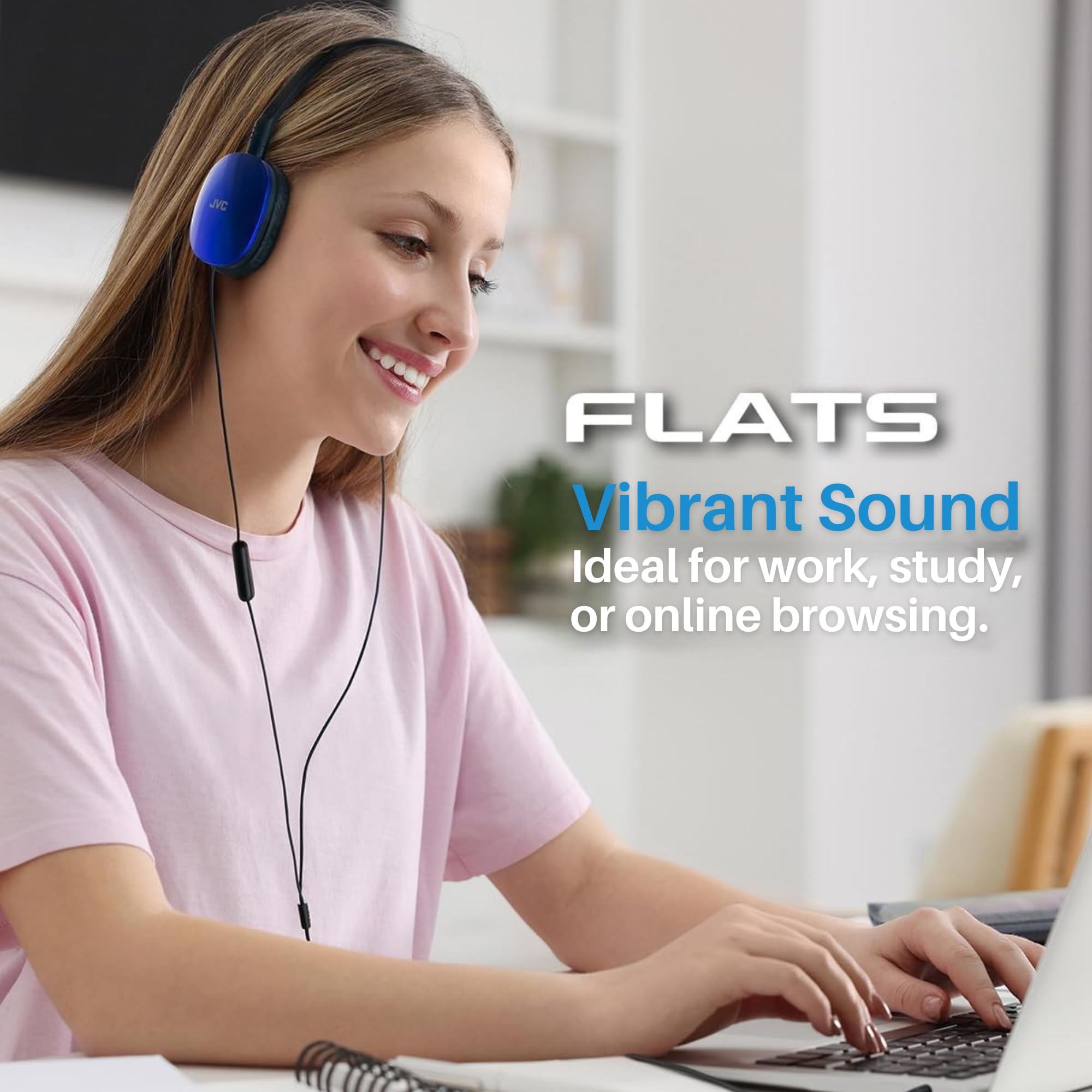 Foto 6 pulgar | Auriculares Jvc Flats, Supraaurales, Con Cable, Planos, Plegables, Controlador De 30 Mm - Venta Internacional.
