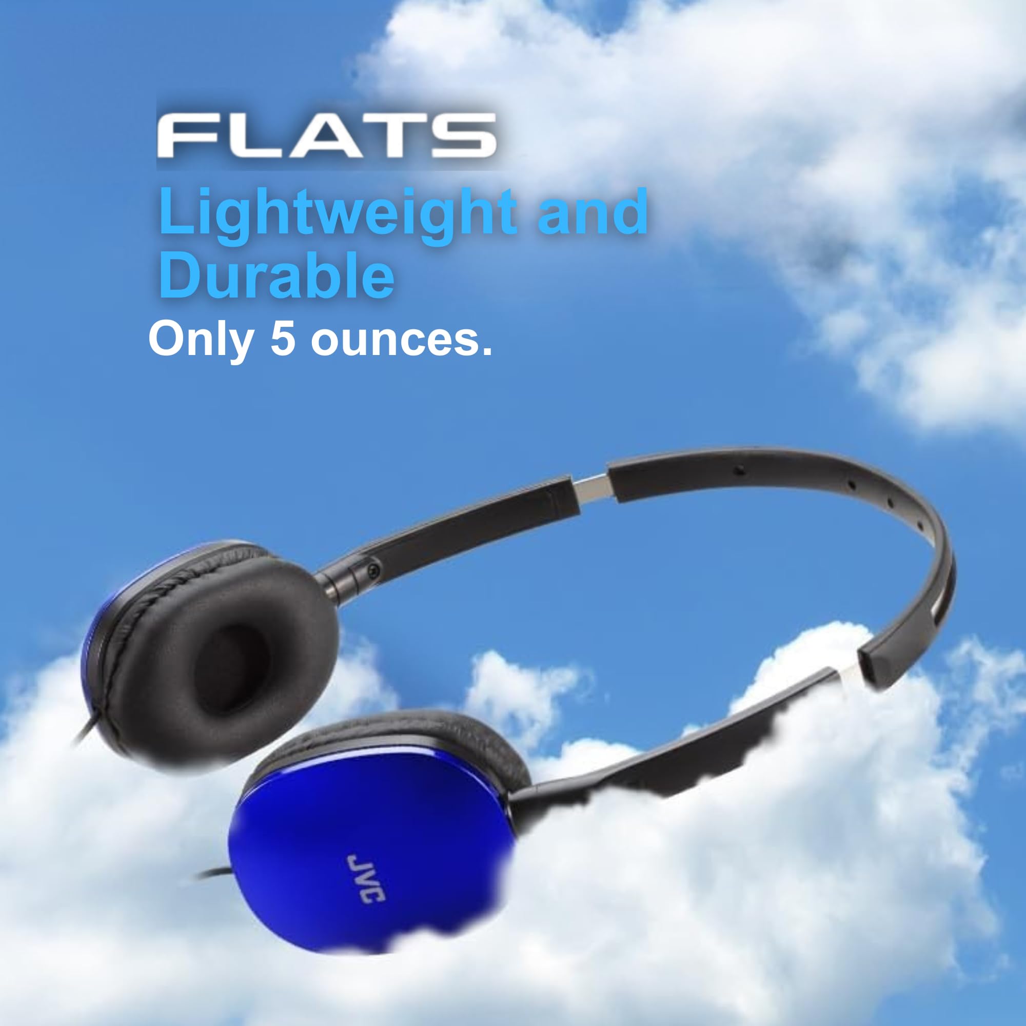 Foto 7 | Auriculares Jvc Flats, Supraaurales, Con Cable, Planos, Plegables, Controlador De 30 Mm - Venta Internacional.