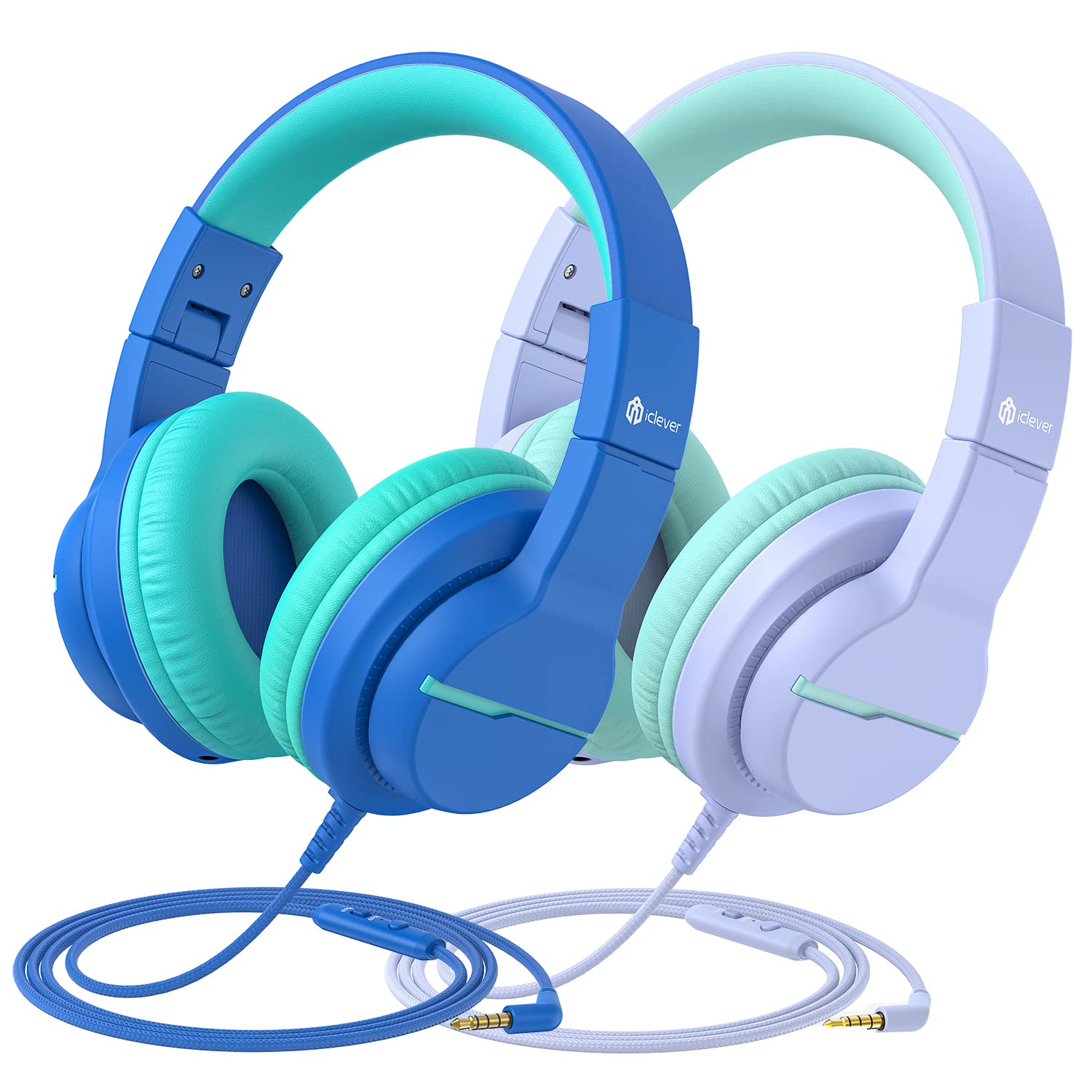 Foto 2 pulgar | Auriculares Iclever Hs19 Para Niños Con Micrófono De 85/94 Db Y Control De Volumen, Paquete De 2 - Venta Internacional.