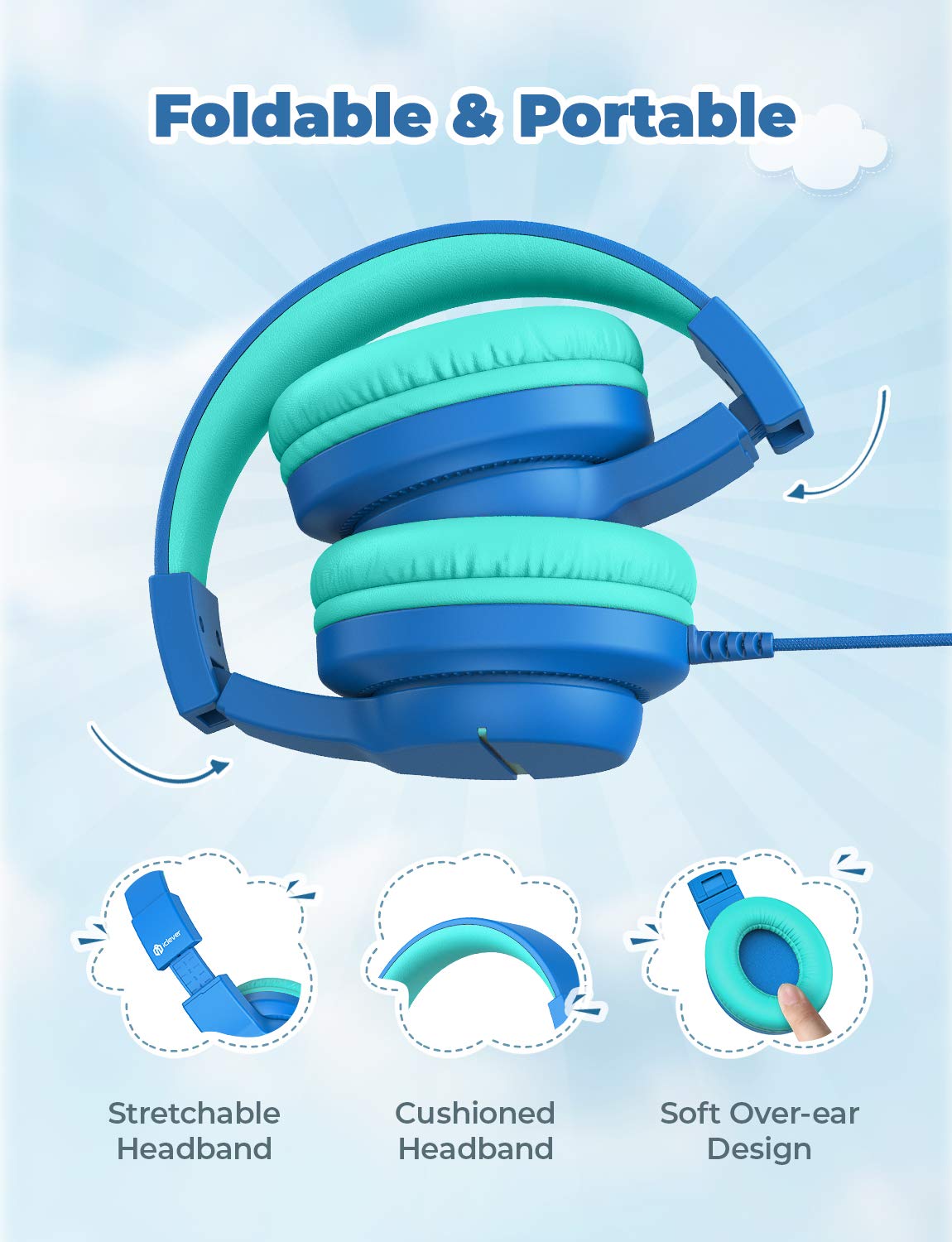 Foto 6 pulgar | Auriculares Iclever Hs19 Para Niños Con Micrófono De 85/94 Db Y Control De Volumen, Paquete De 2 - Venta Internacional.