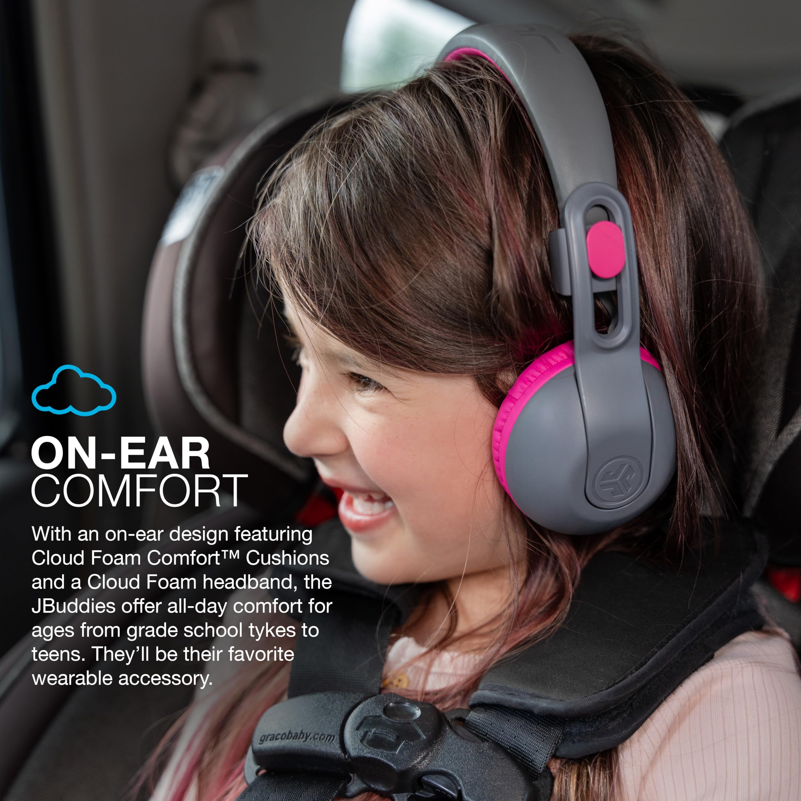 Foto 4 pulgar | Auriculares Jlab Jbuddies Studio 2 Wireless + Wireless Kids Gris/rosa - Venta Internacional.