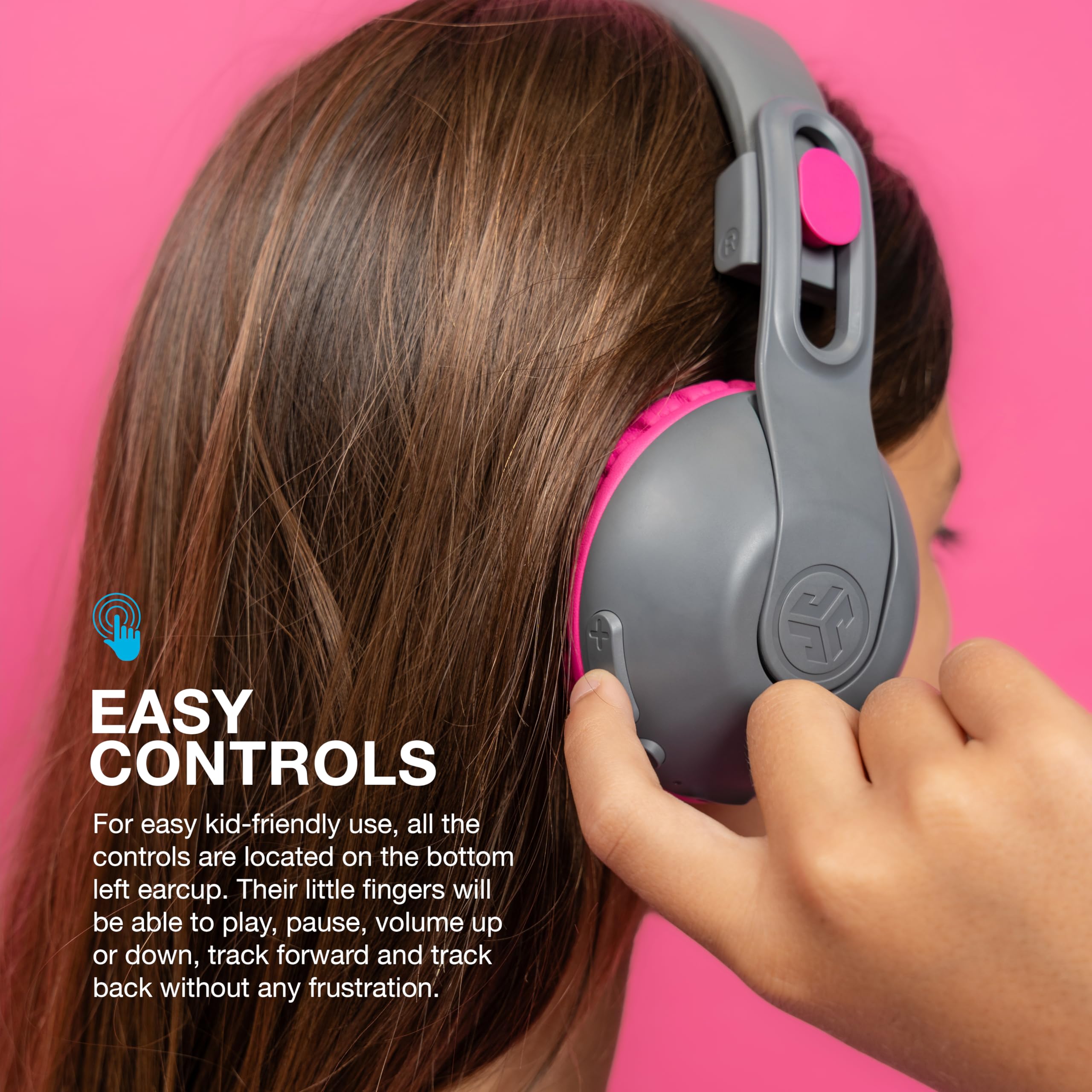 Foto 7 pulgar | Auriculares Jlab Jbuddies Studio 2 Wireless + Wireless Kids Gris/rosa - Venta Internacional.