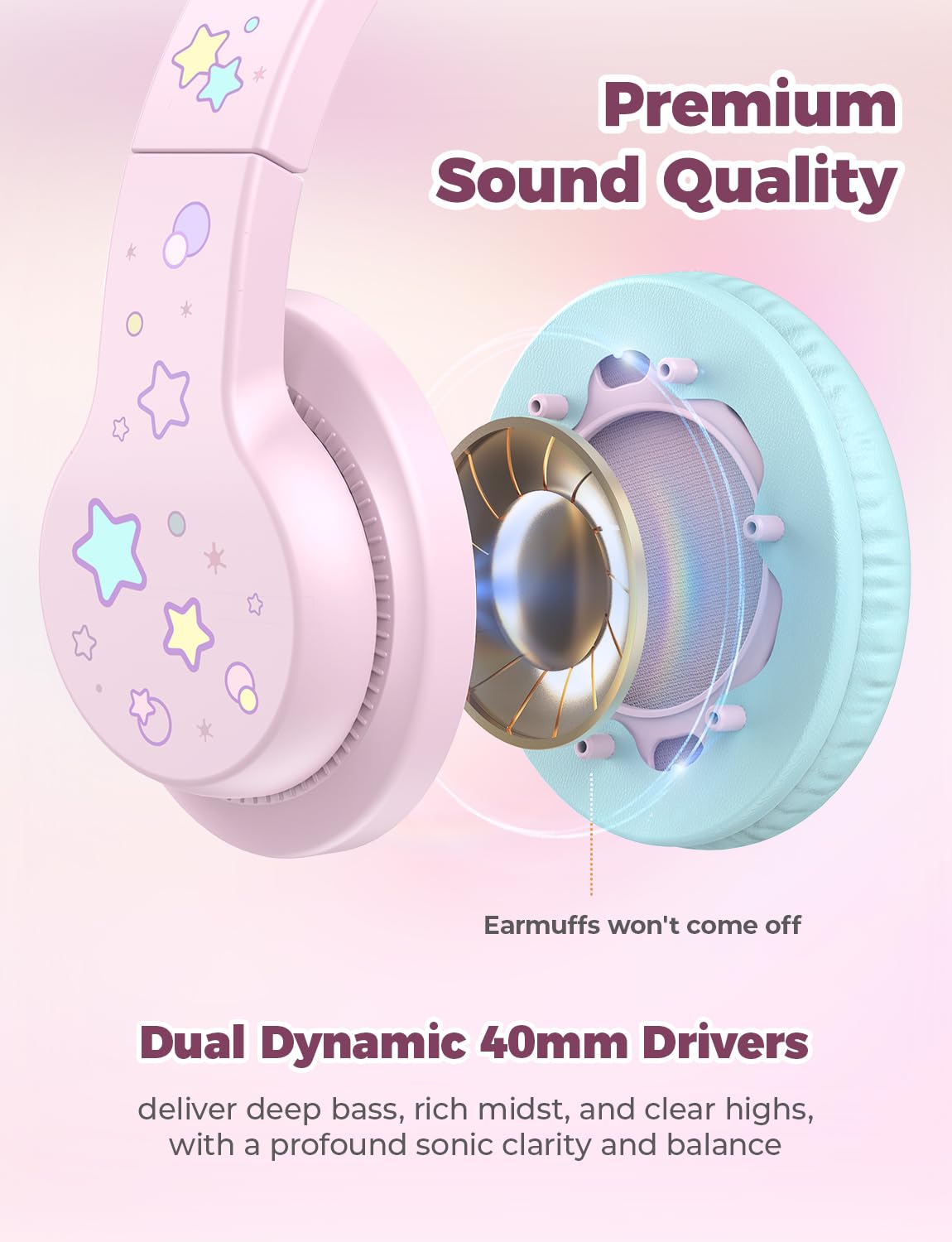 Foto 5 pulgar | Auriculares Iclever Hs19s Para Niños, Supraaurales, Con Cable, Volumen De 85 Dba - Venta Internacional.