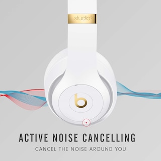 Foto 3 | Auriculares Inalámbricos Beats Studio3 Con Cancelación De Ruido Blancos - Venta Internacional.