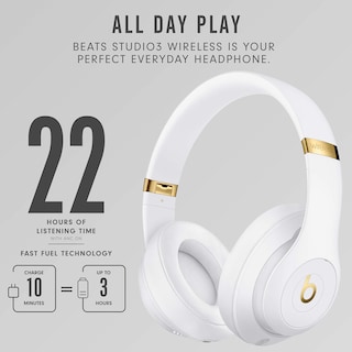 Foto 4 | Auriculares Inalámbricos Beats Studio3 Con Cancelación De Ruido Blancos - Venta Internacional.