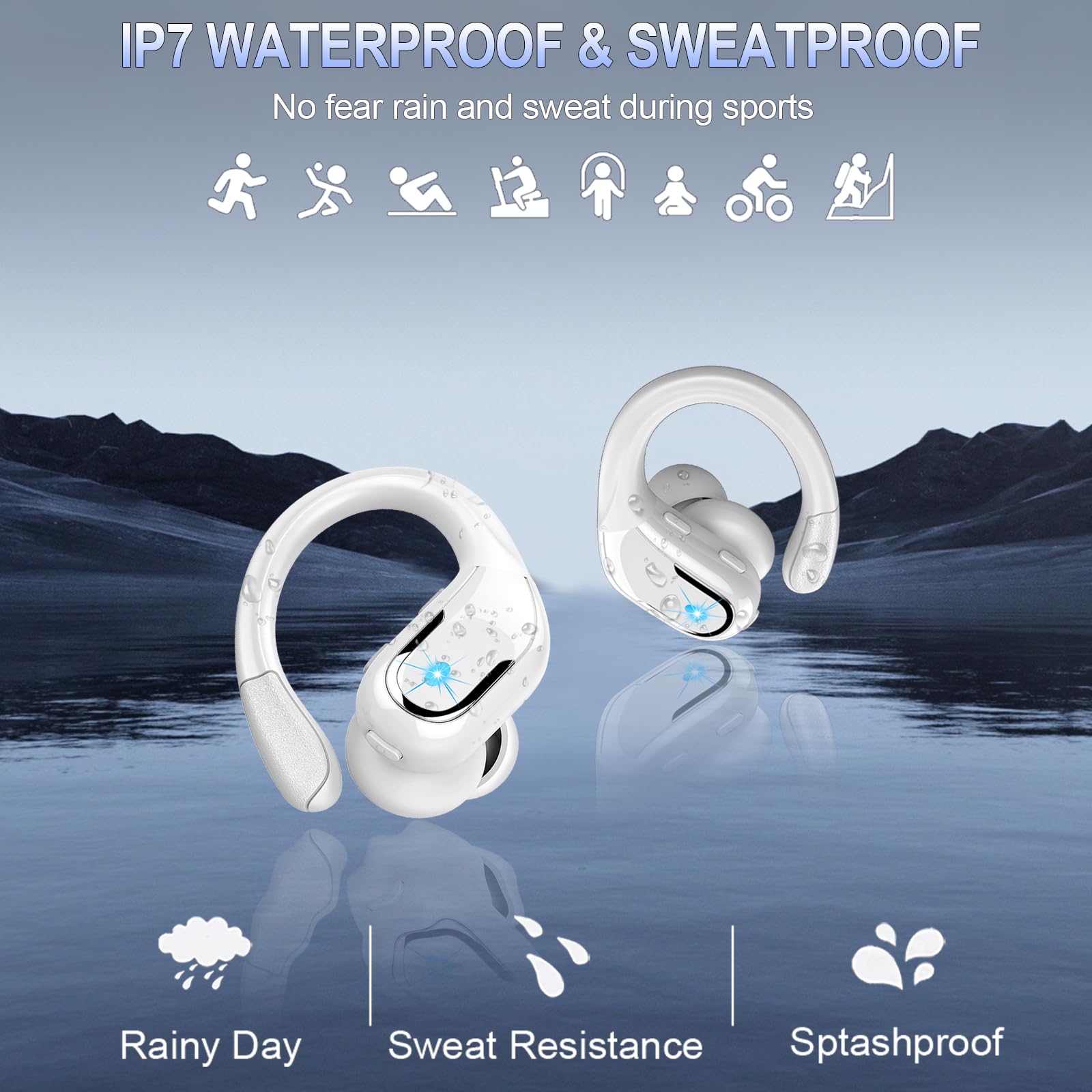 Foto 5 pulgar | Auriculares Inalámbricos Ltinist Bluetooth 5.4 75 Horas, Color Blanco - Venta Internacional.