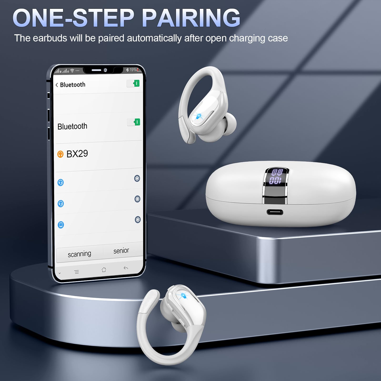 Foto 8 pulgar | Auriculares Inalámbricos Ltinist Bluetooth 5.4 75 Horas, Color Blanco - Venta Internacional.