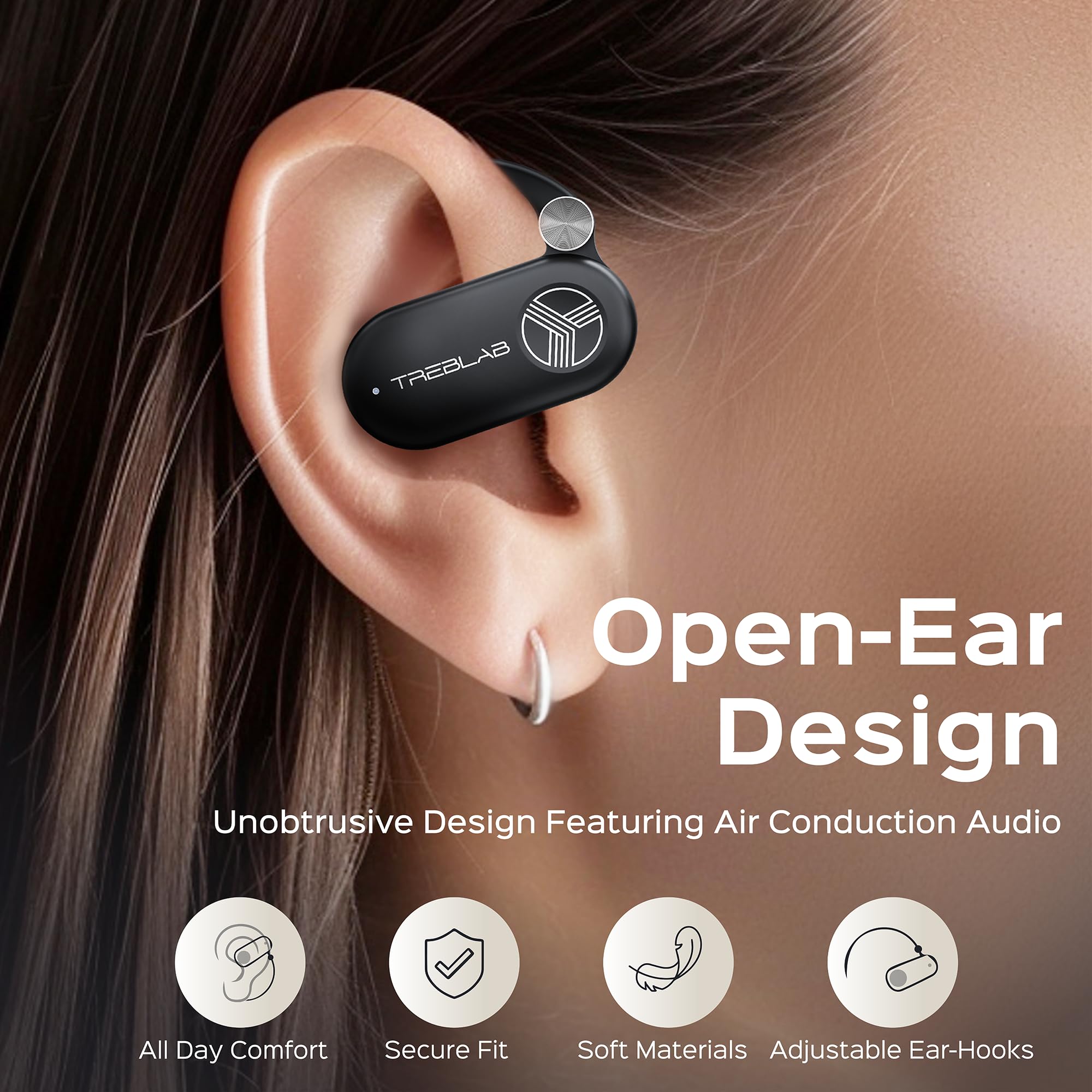 Foto 3 pulgar | Auriculares Inalámbricos Treblab X-open Lightweight 40h Playtime - Venta Internacional.