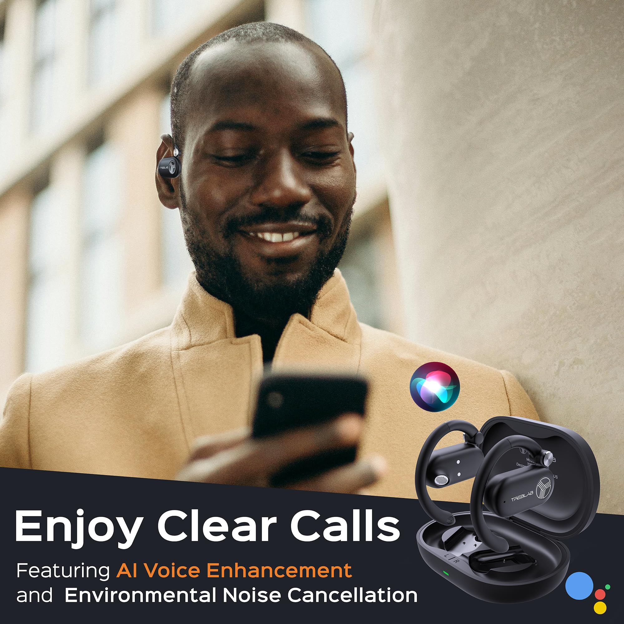 Foto 8 pulgar | Auriculares Inalámbricos Treblab X-open Lightweight 40h Playtime - Venta Internacional.