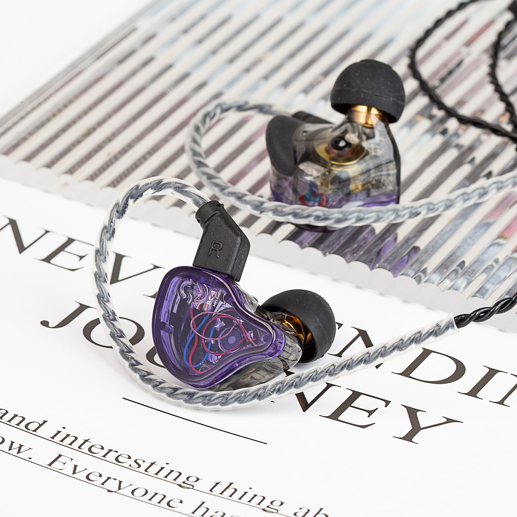 Foto 8 pulgar | Auriculares Ccz Melody In Ear Monitor 1dd 1ba Drivers, Color Morado - Venta Internacional.