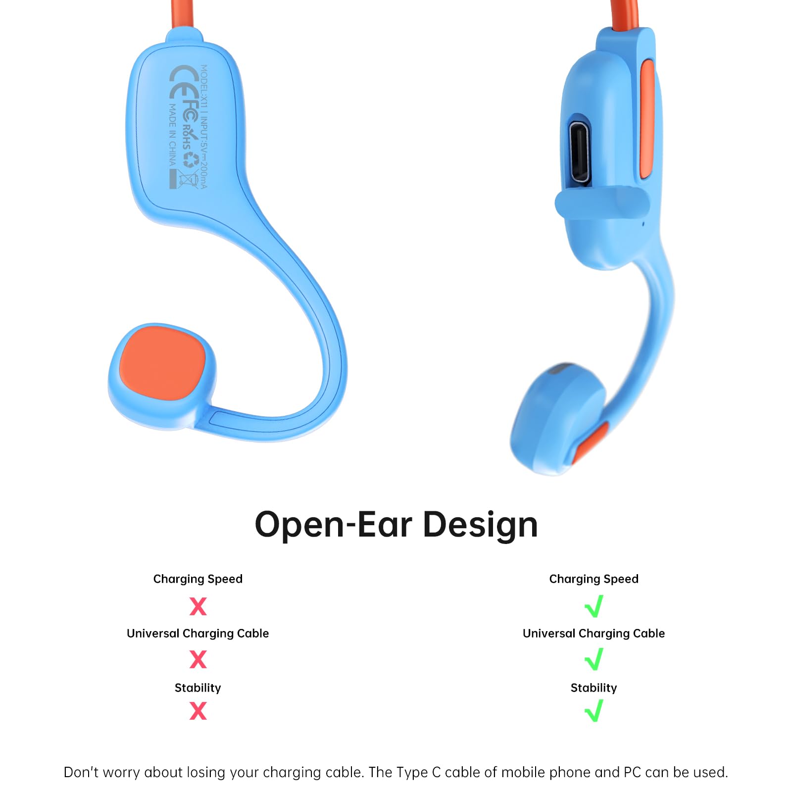 Foto 6 pulgar | Auriculares Inalámbricos Para Niños Con Micrófono Abierto Ifecco Bluetooth 5.3, Color Azul - Venta Internacional.